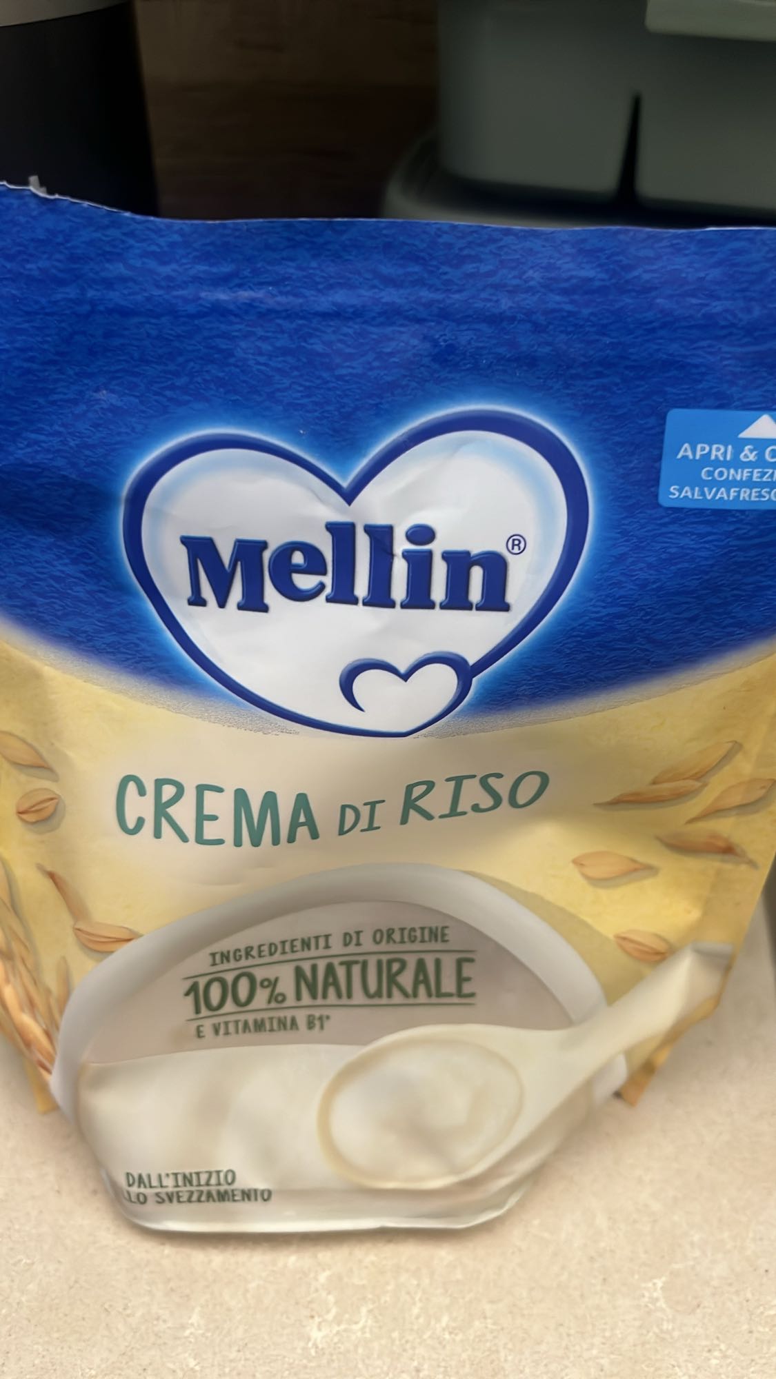 Crema di riso Mellin