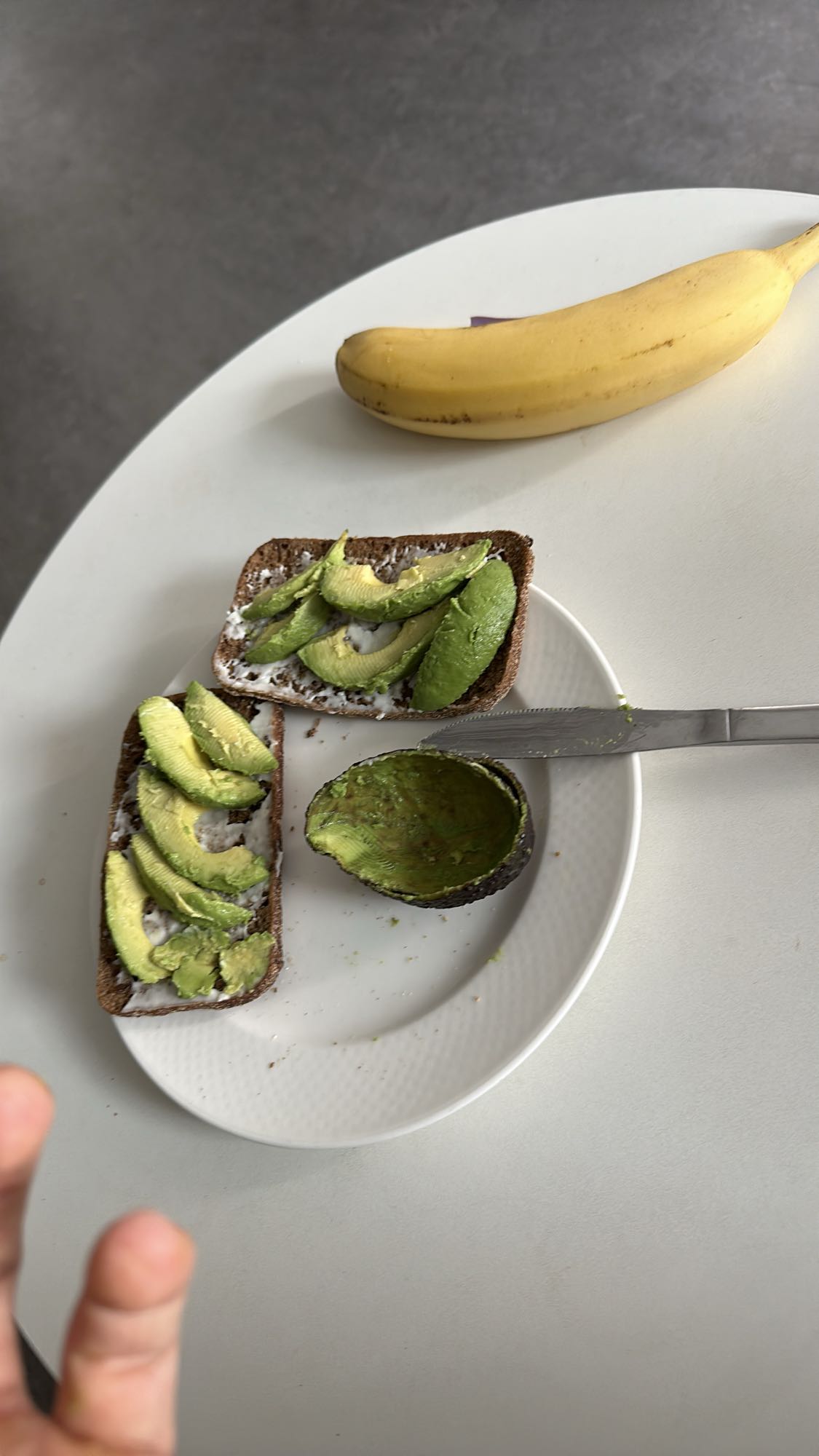 Avokadomacka med banan