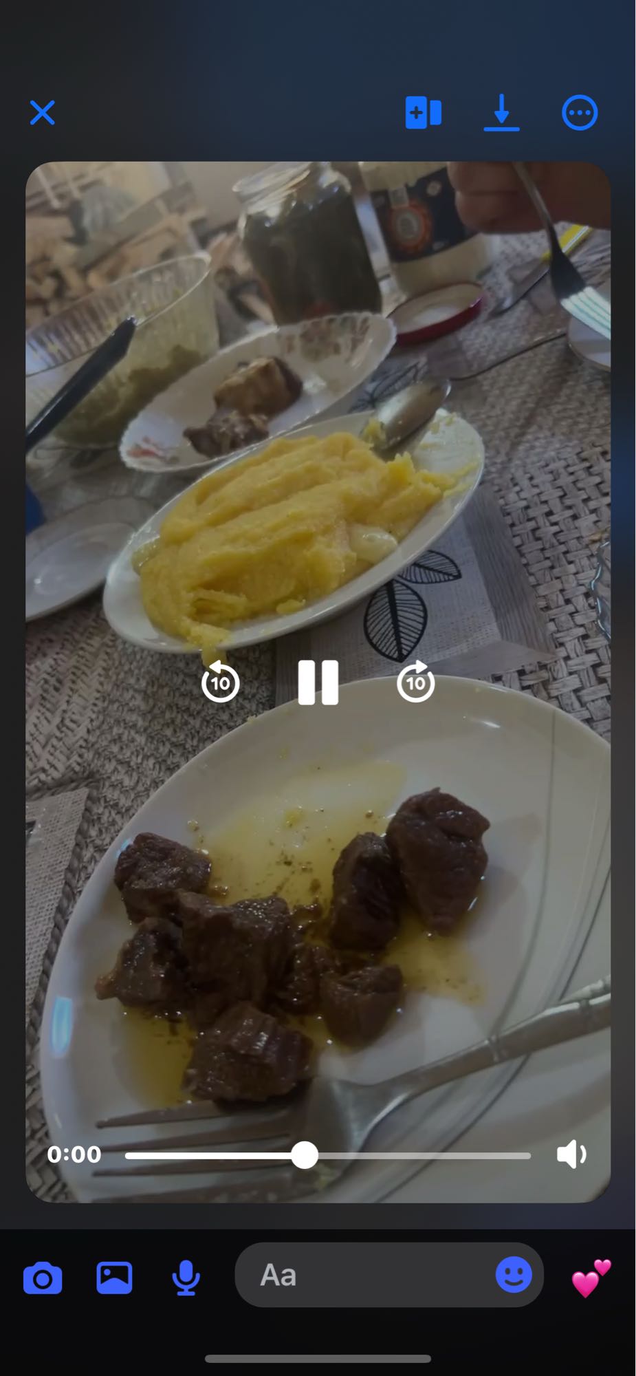 Mămăligă cu carne