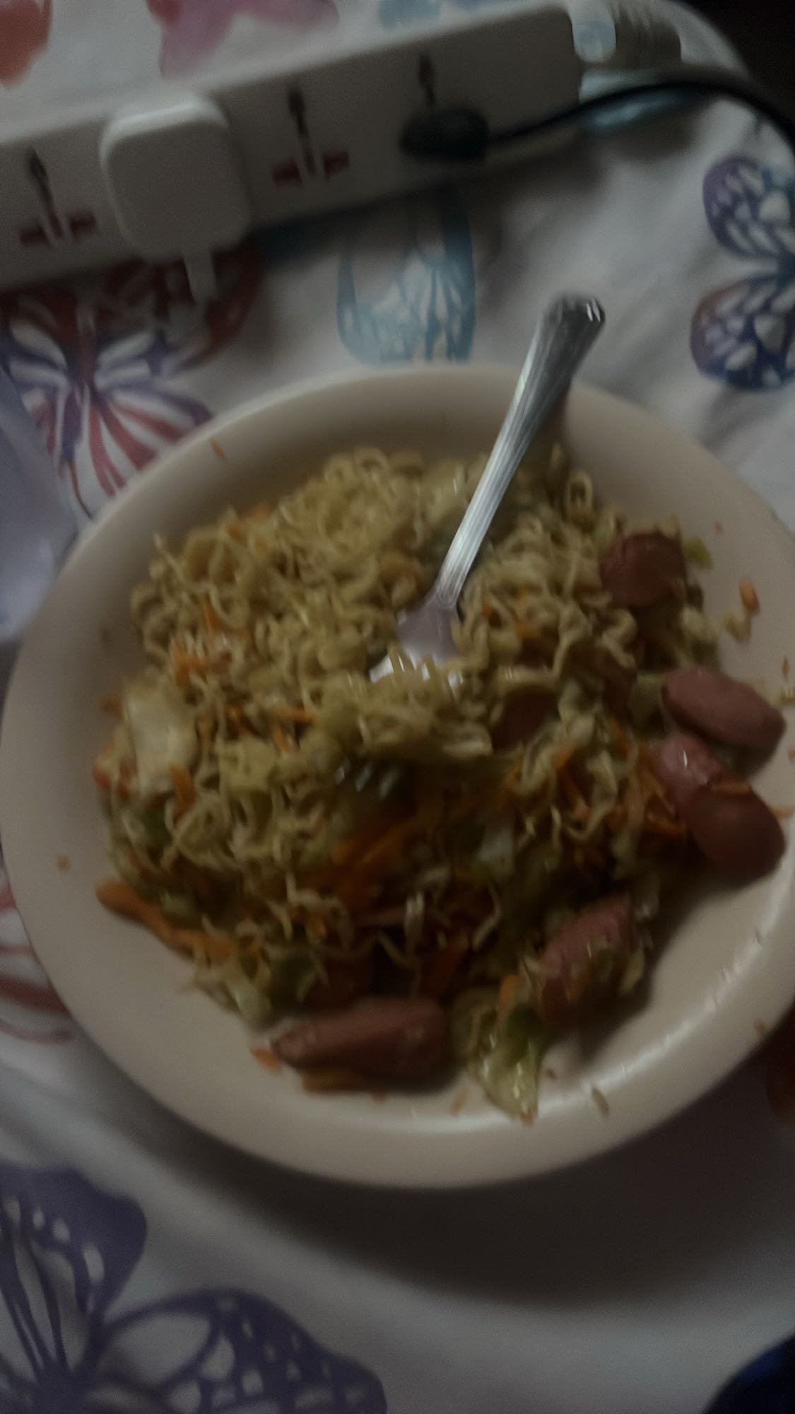 noodles with sausage