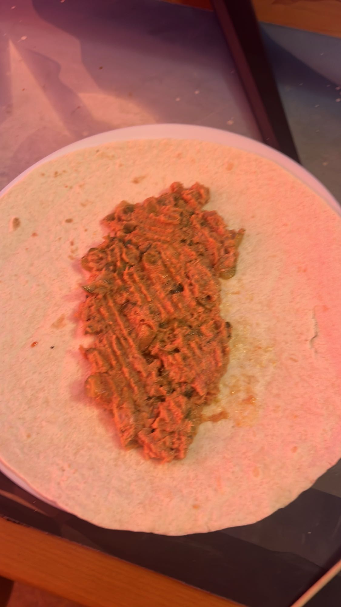 Tortilla cu carne tocată