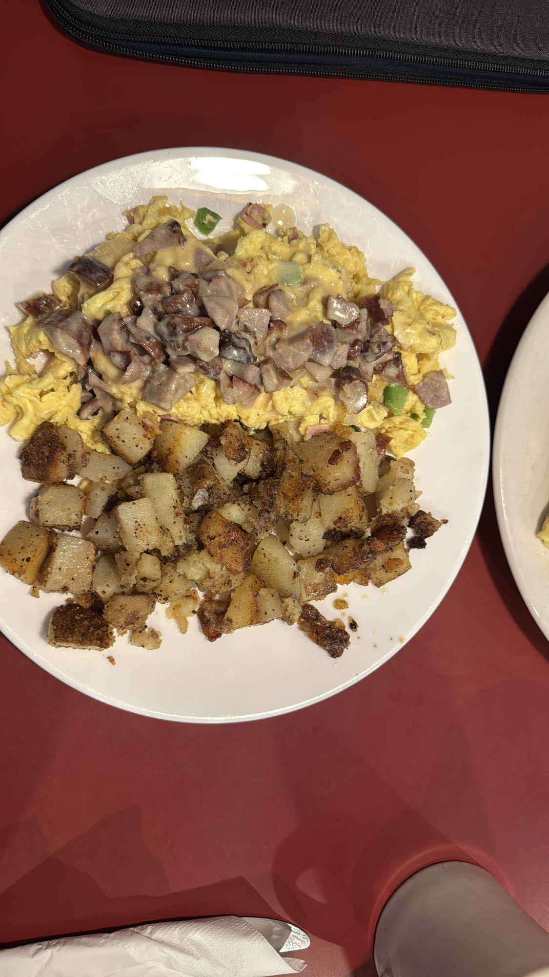 Egg scramble with potatoes