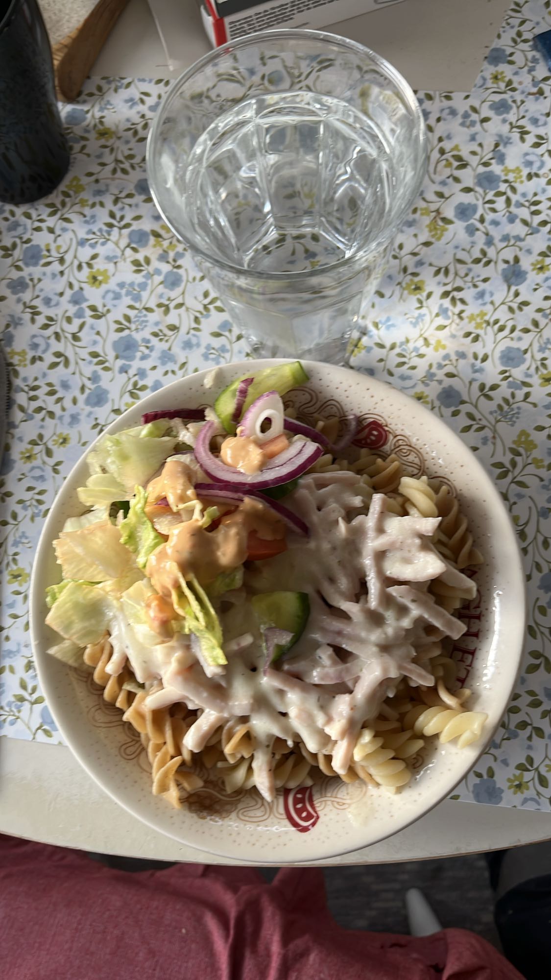 Pastasallad med skinka