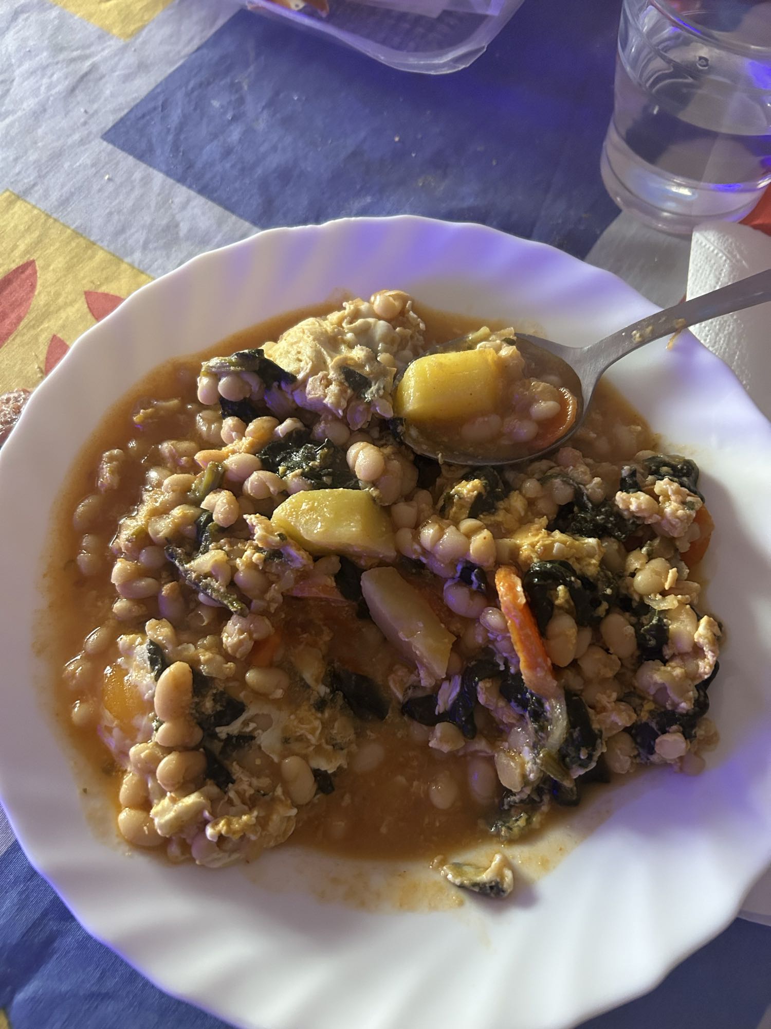 guiso de alubias y verduras