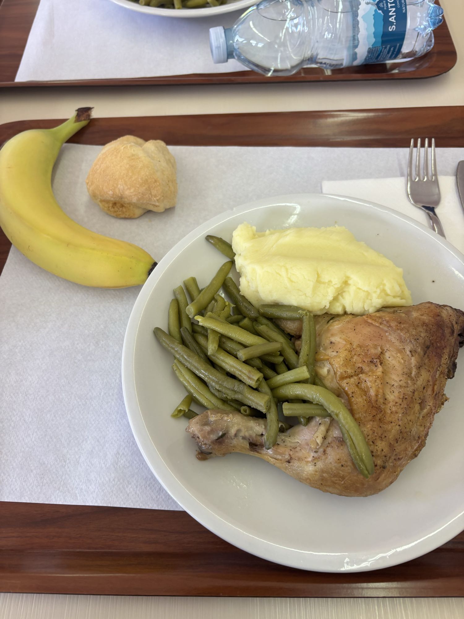 Chicken, Veg, Mash & Banana