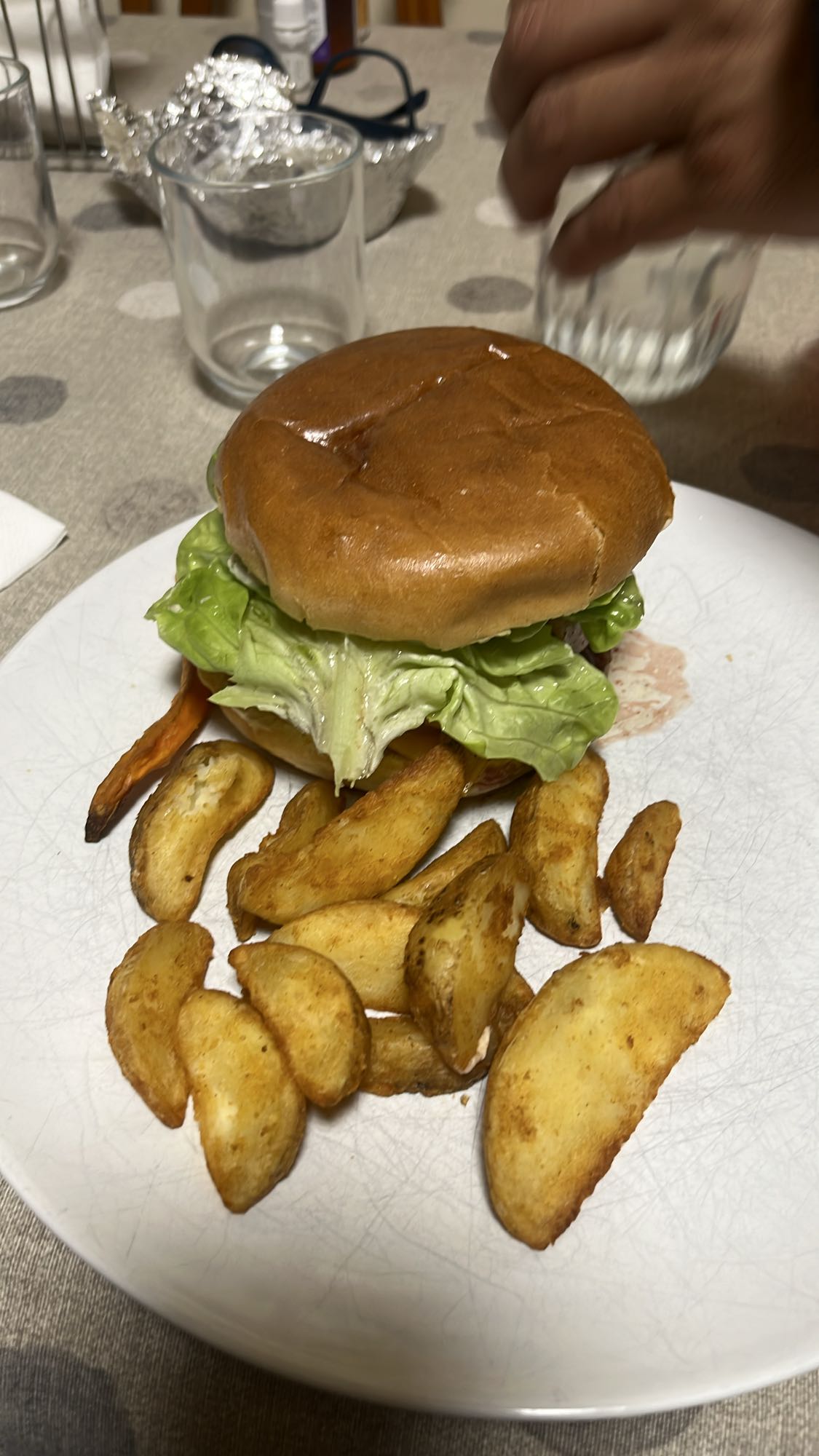 hamburguesa con papas