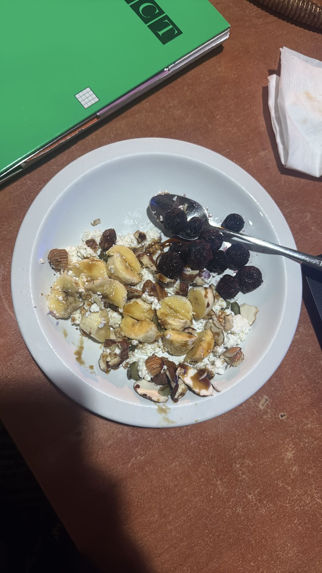 Cottage Cheese Fruit Nut Bowl