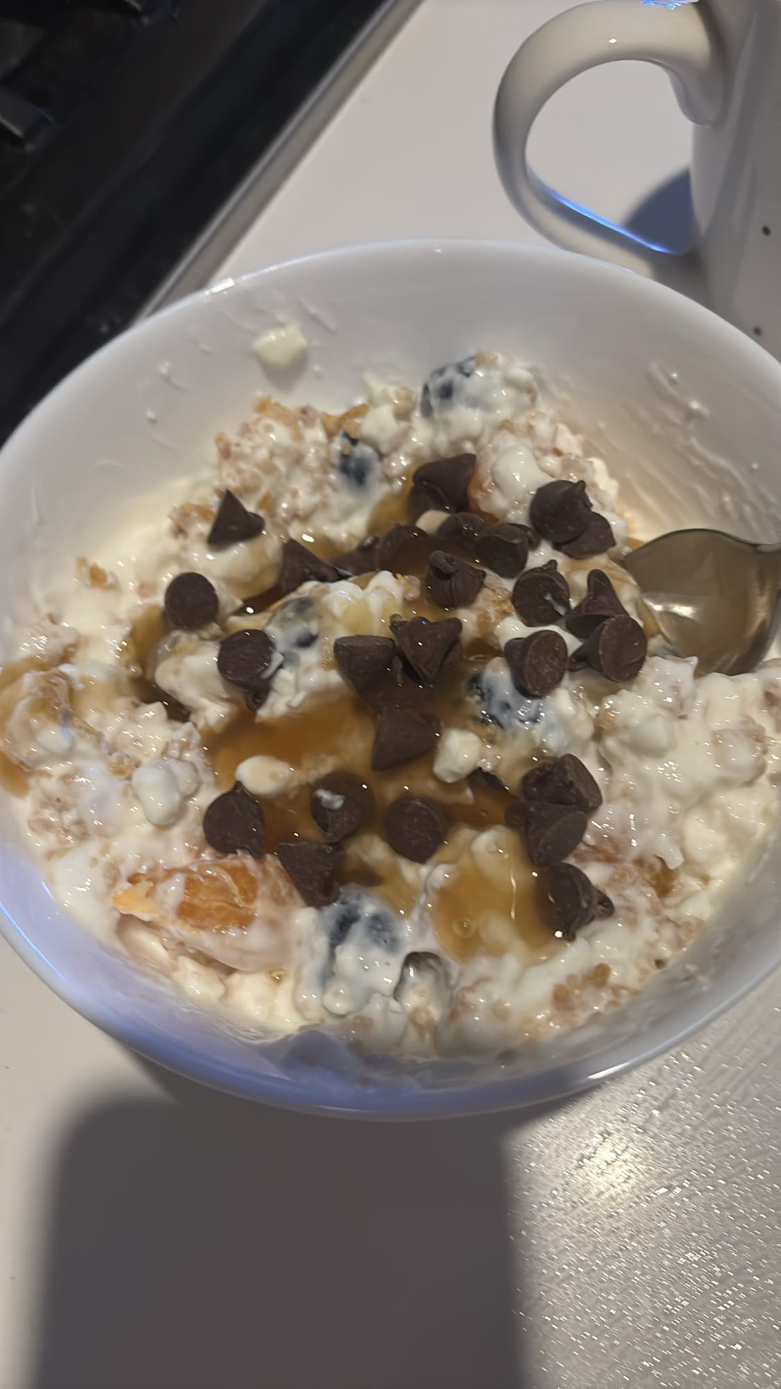 Bol de fromage blanc sucré