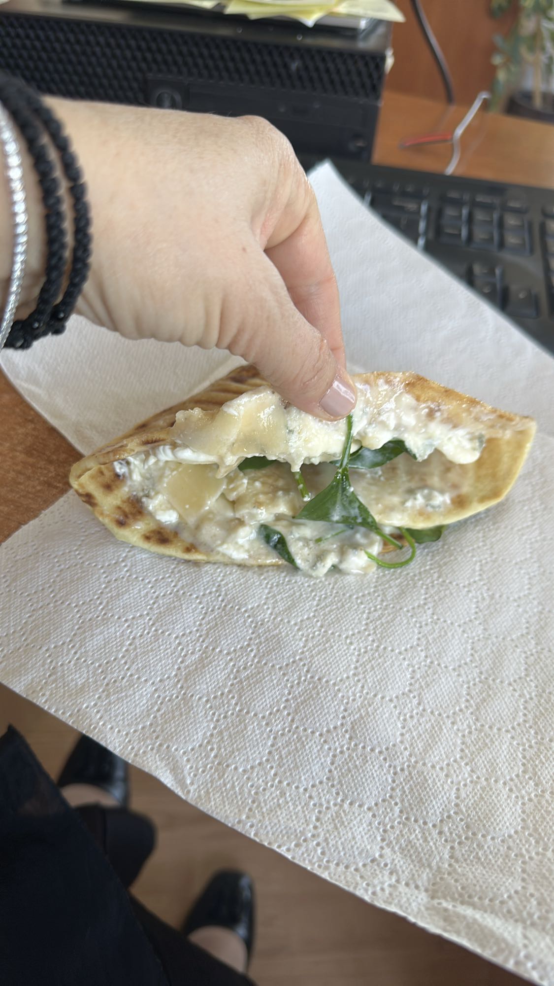 Cheese pita pocket