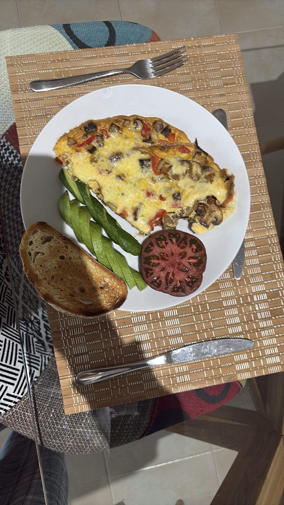 Veggie Omelette Plate