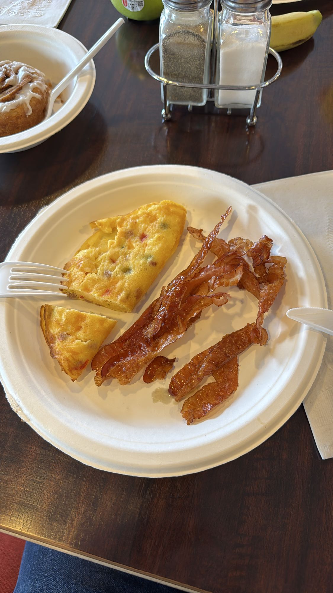 Omelette and Bacon Plate