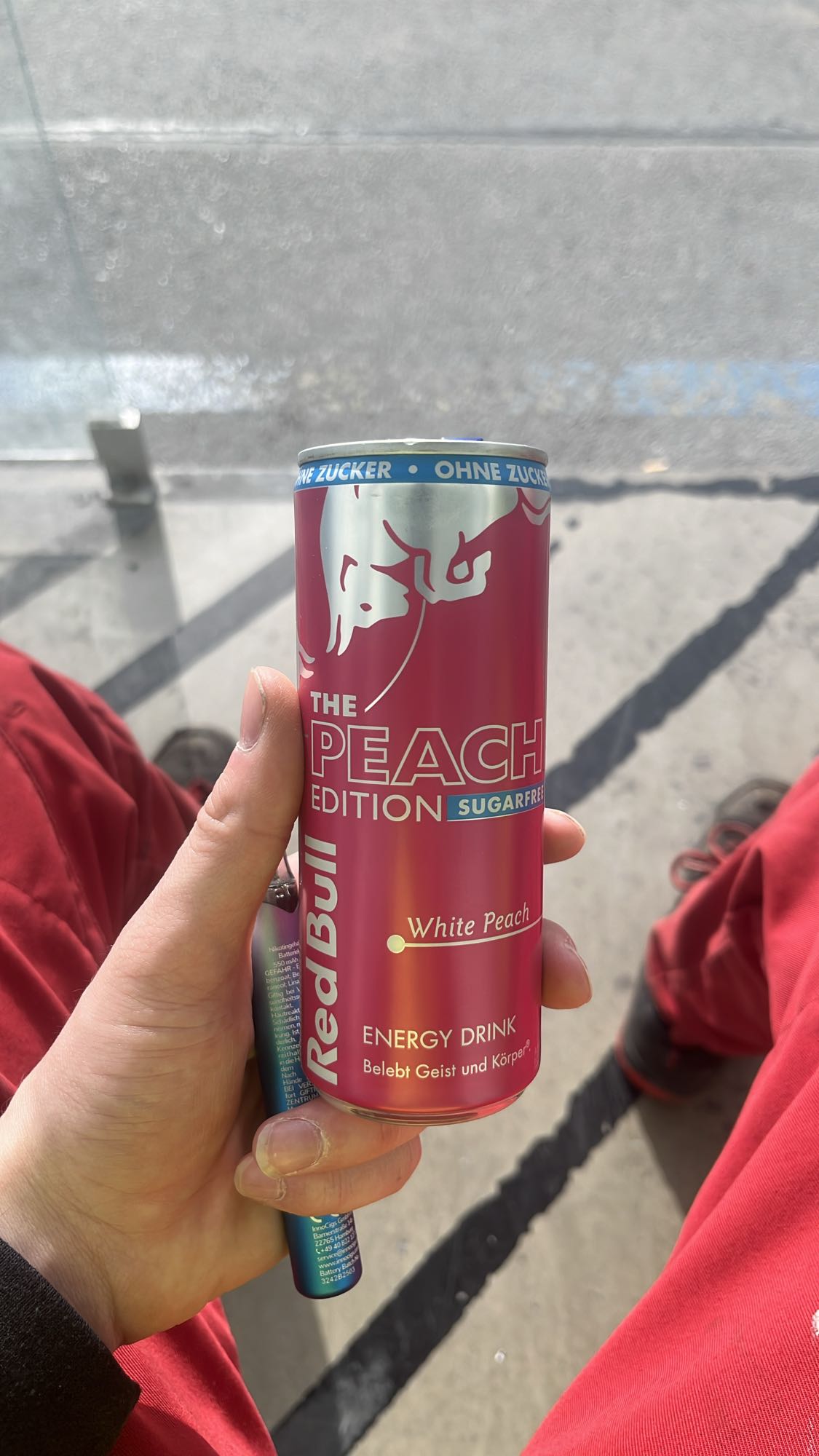 Sugarfree Peach Energy Drink