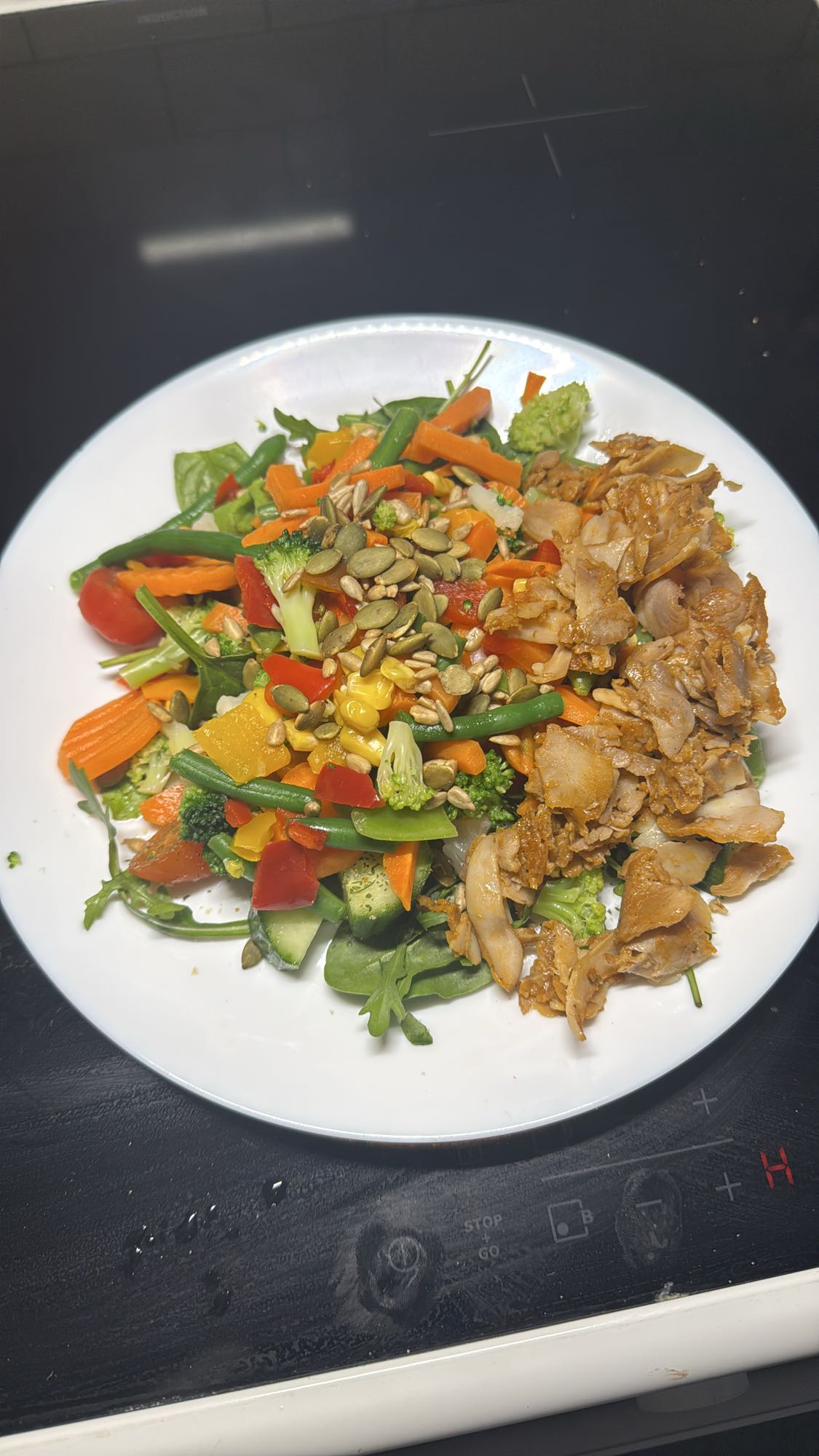 Kycklingsallad med frön