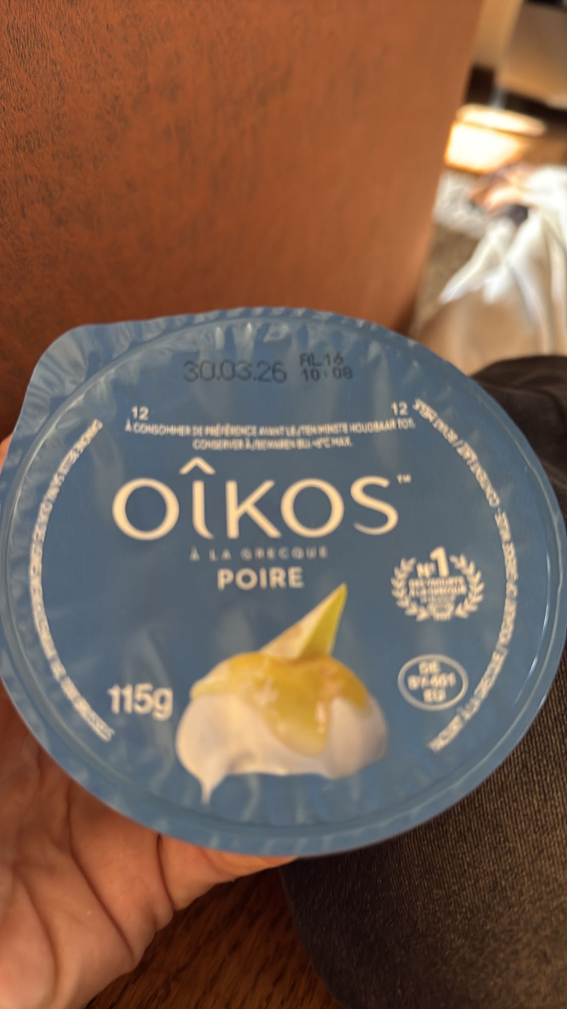 Griekse yoghurt peer