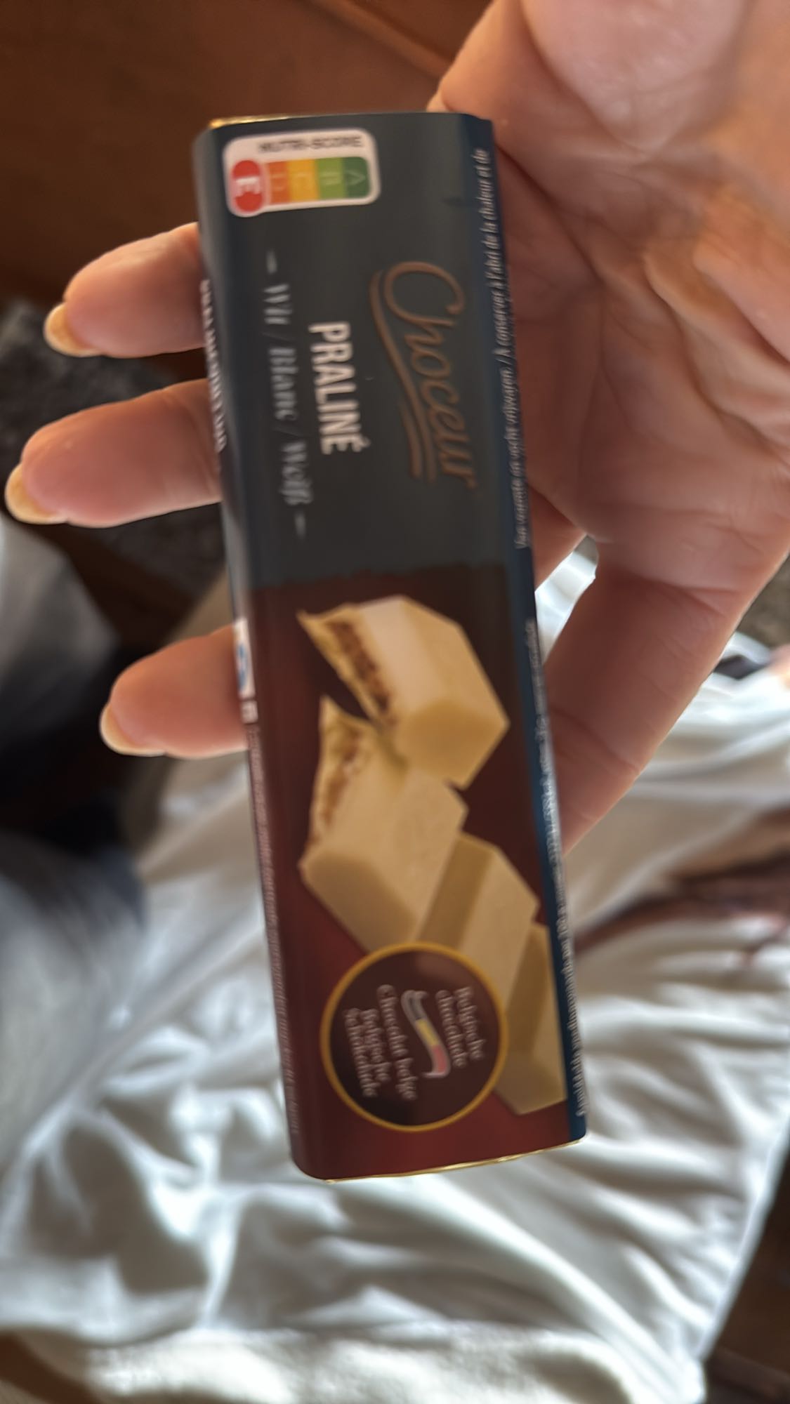 Witte praline chocolade