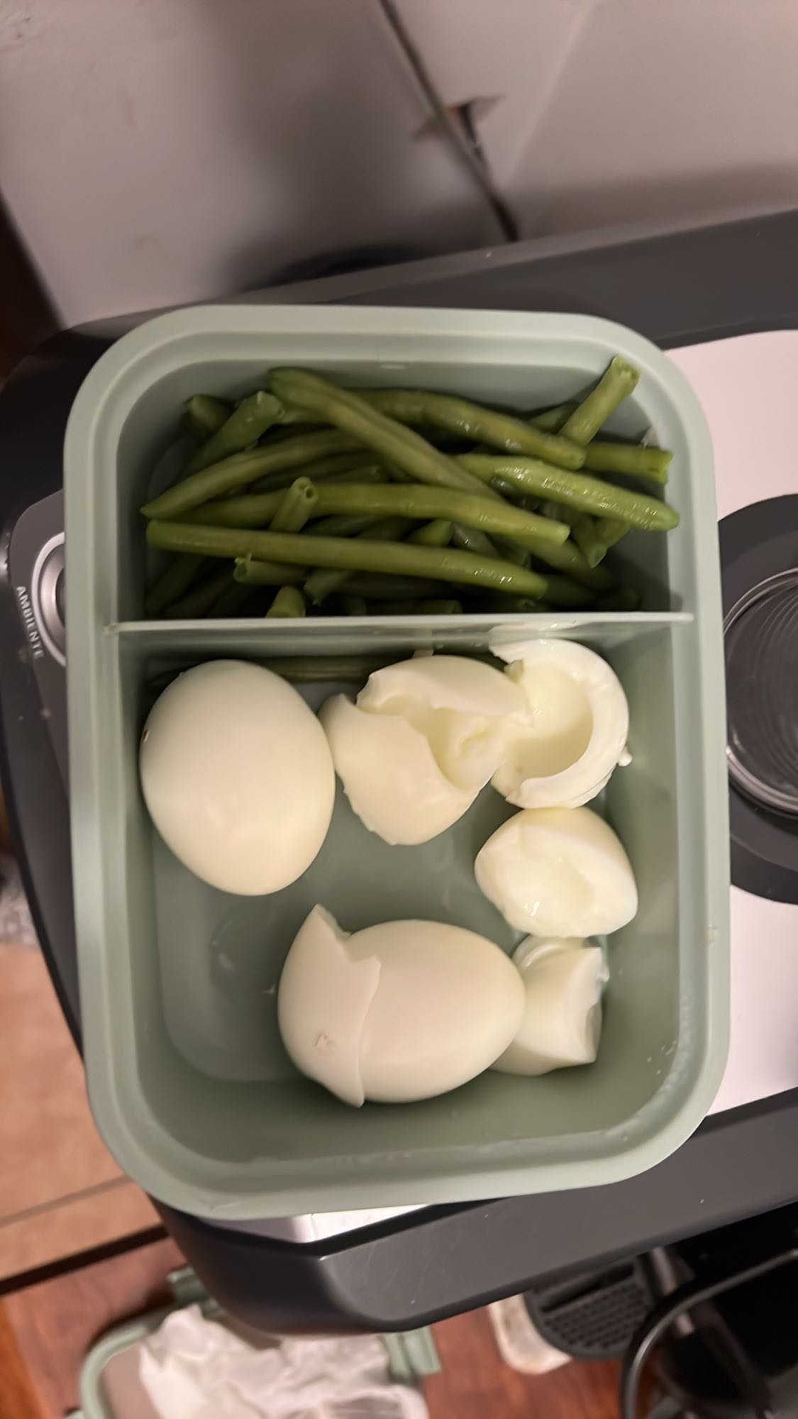 Boiled Eggs & Green Beans