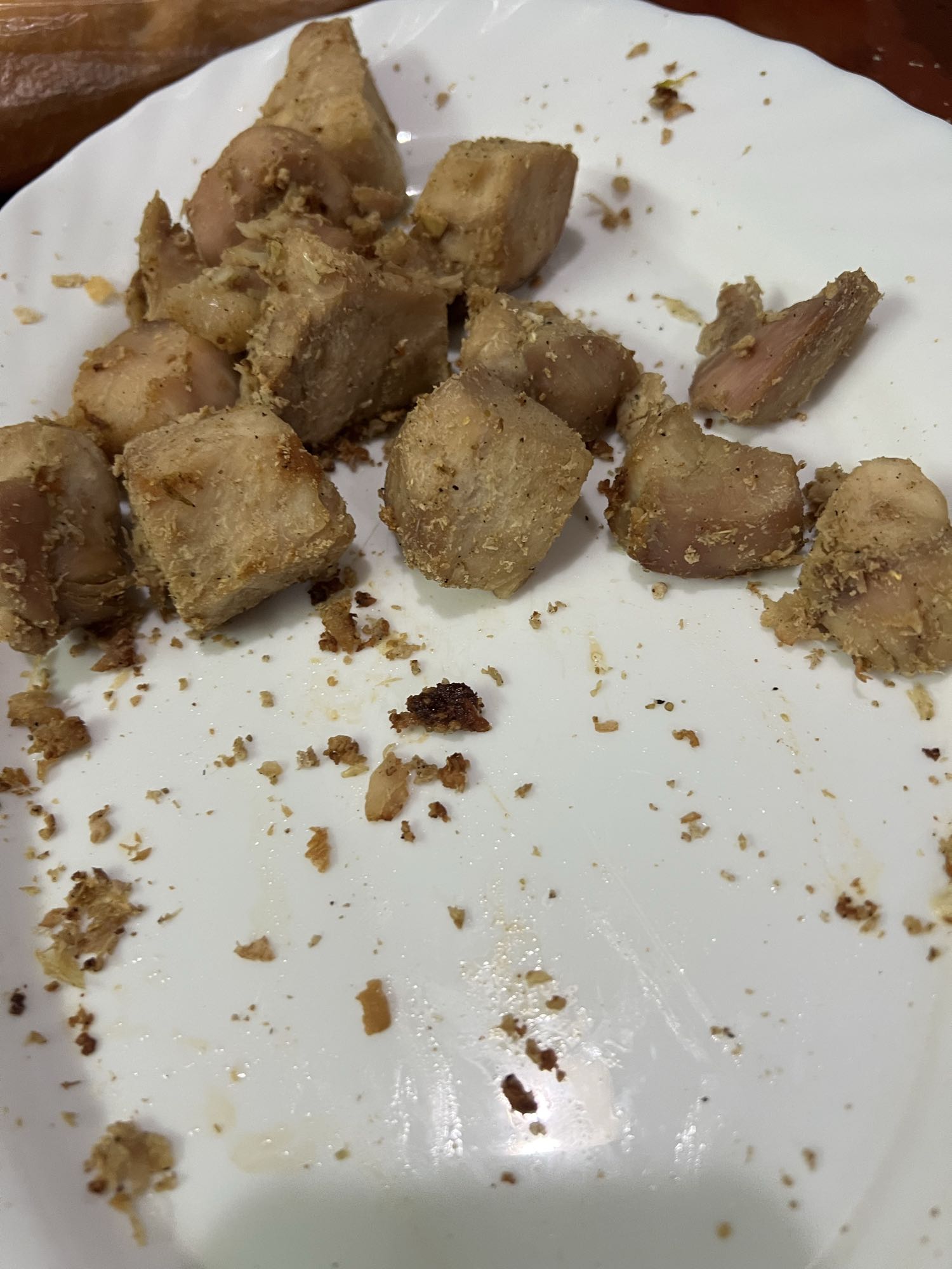 Grilled chicken cubes