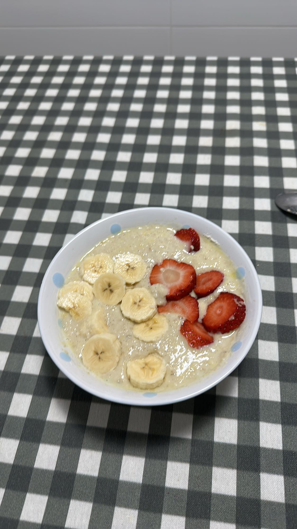 avena con plátano y fresa