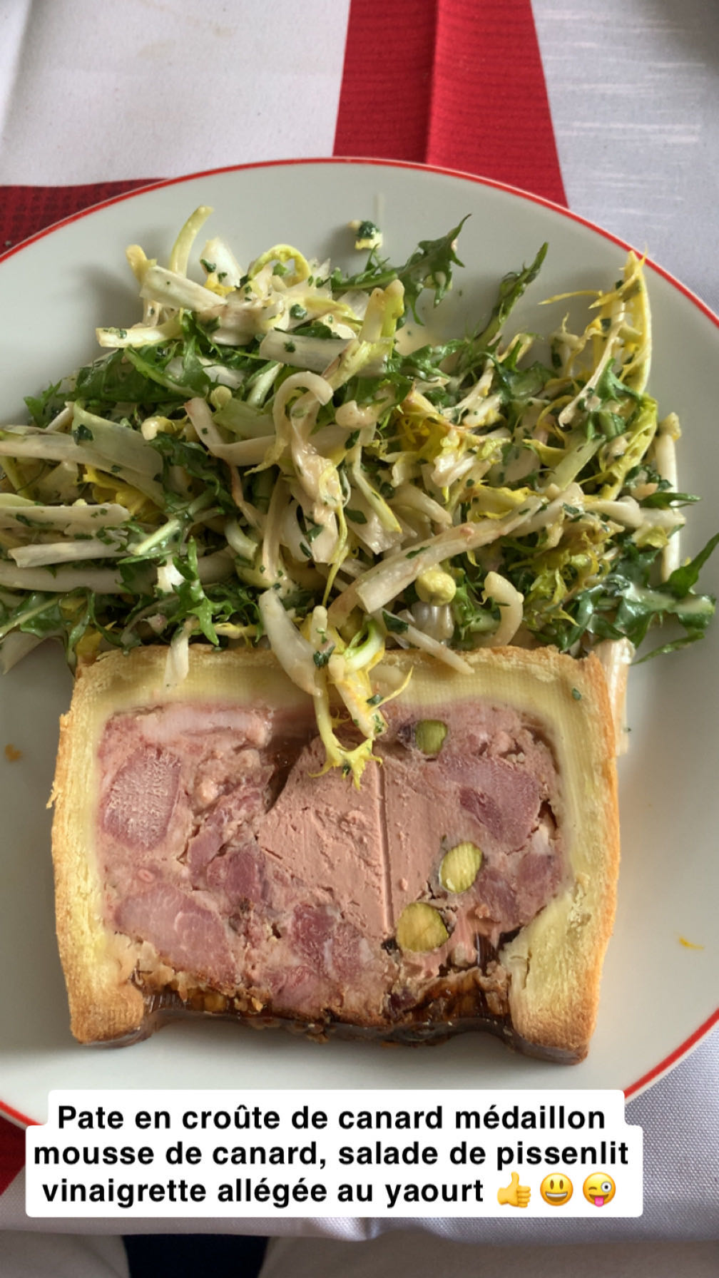 Pâté de canard et salade