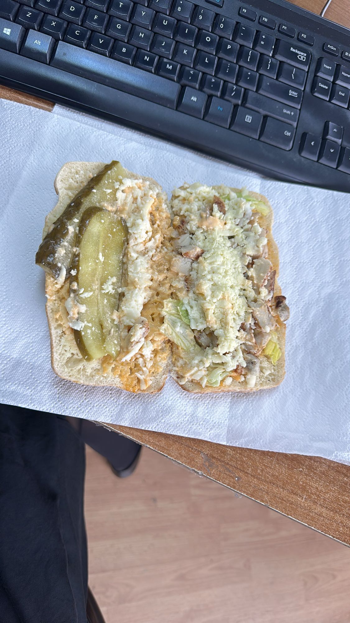 Chicken pickle sandwich