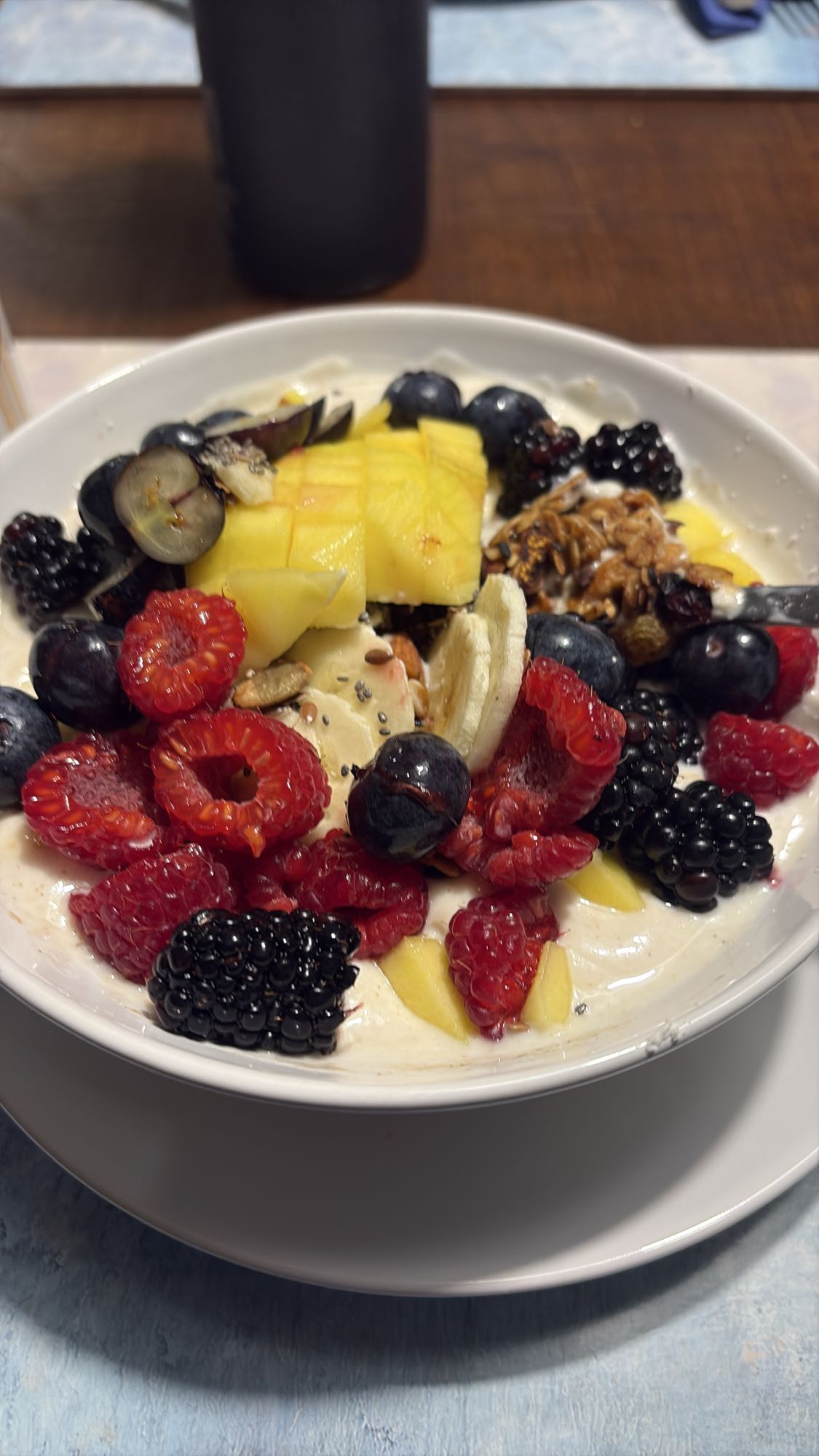 Fruit yogurt bowl