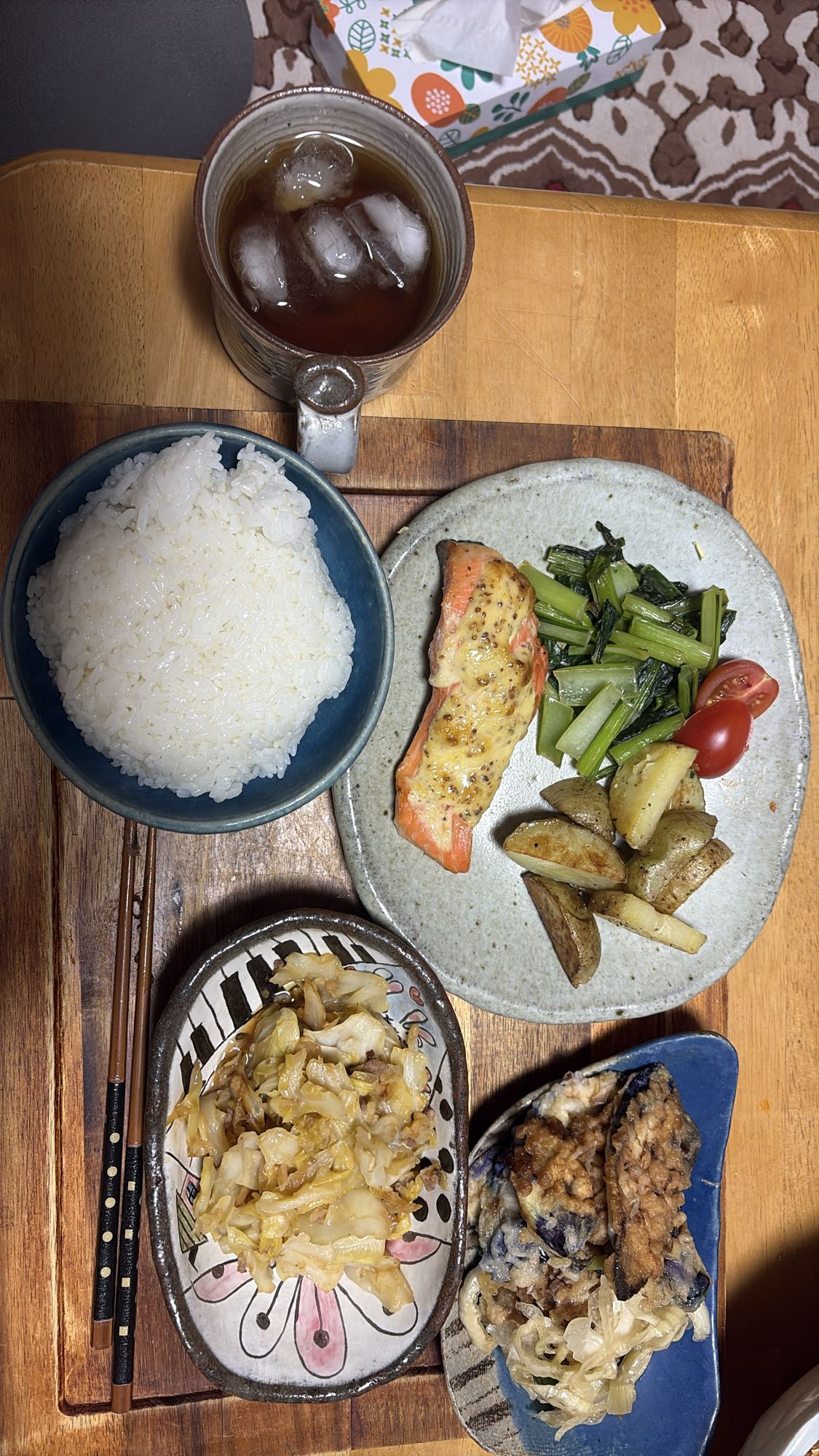 和風サーモン定食