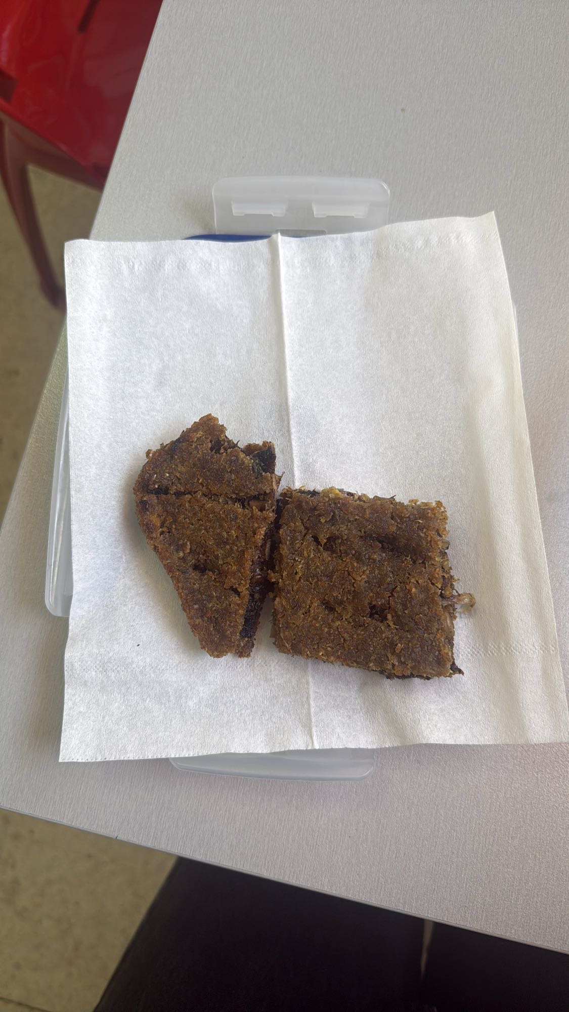 Chocolate oat brownie
