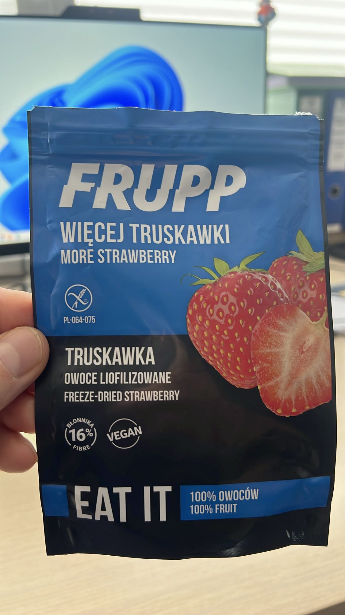 Liofilizowane truskawki