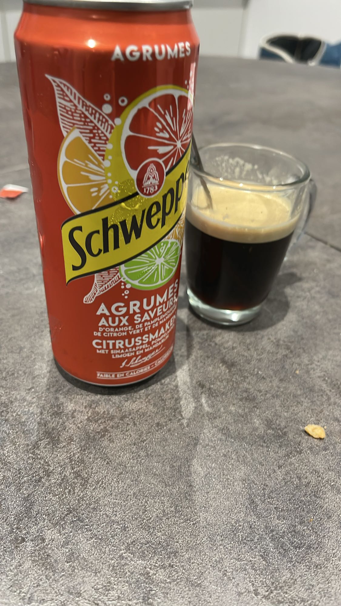 boisson agrumes et café