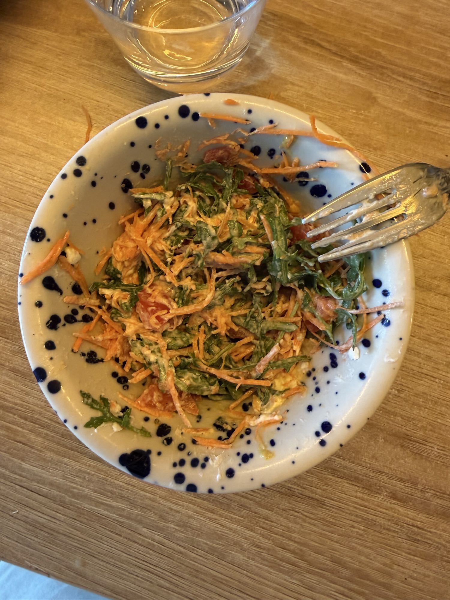 морковный салат с рукколой