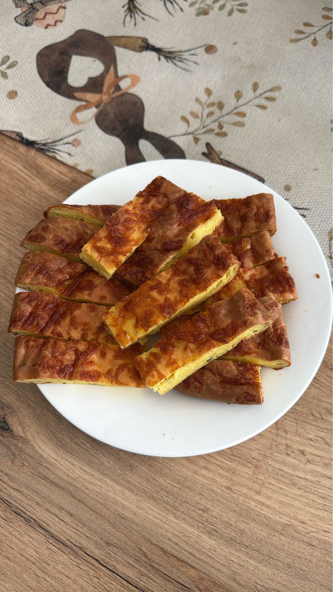 Omlet la cuptor cu brânză