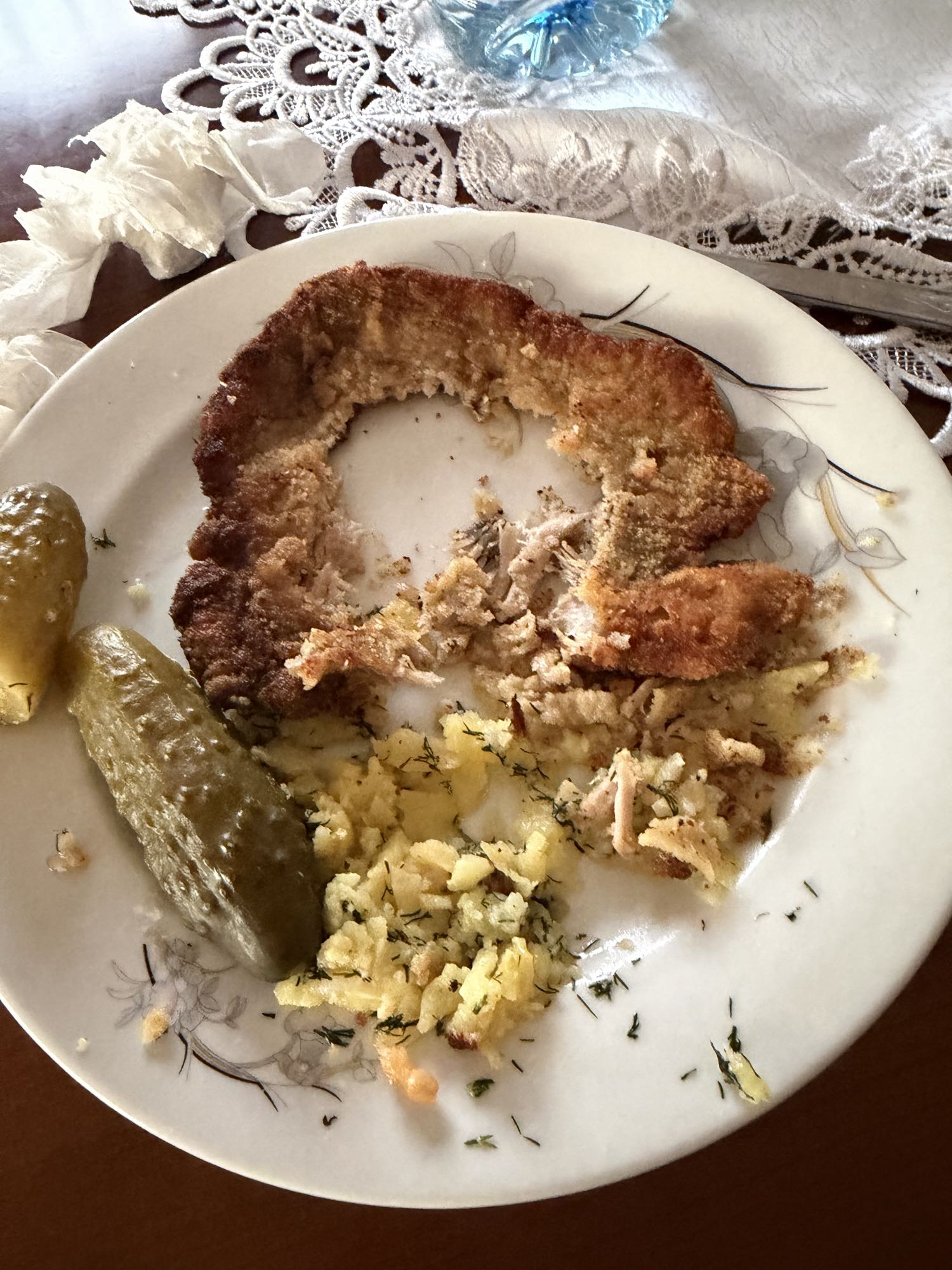 Kotlet schabowy z ziemniakami