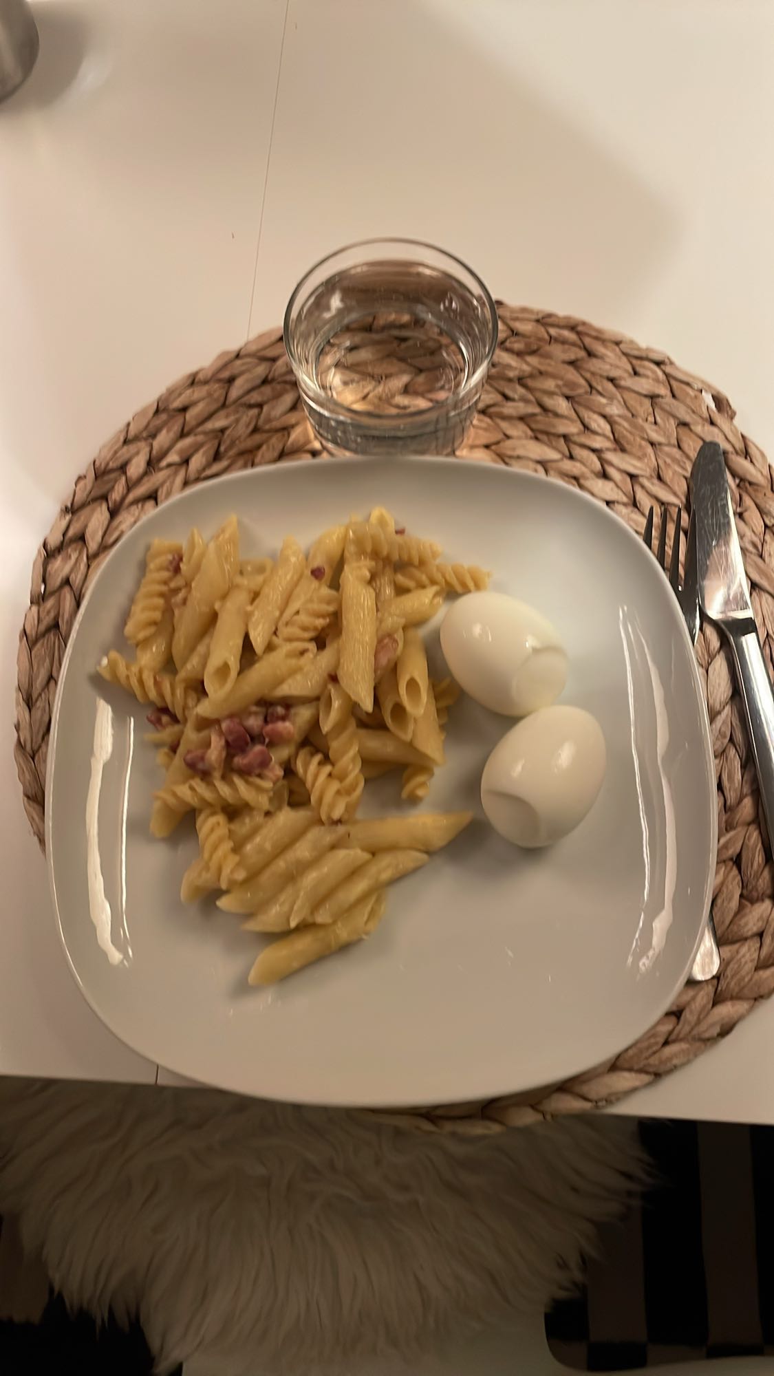 Pasta med ägg
