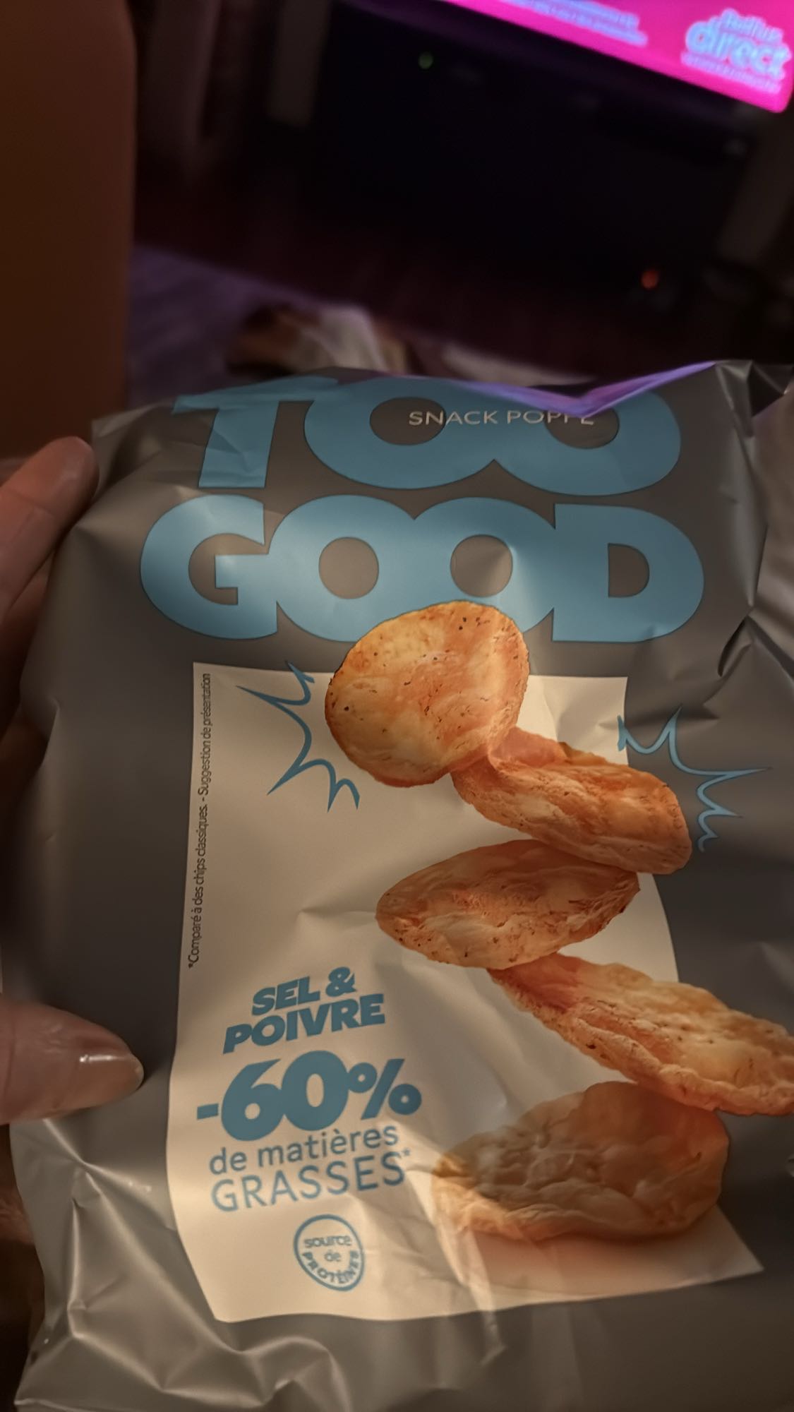 Snack popchips zout & peper