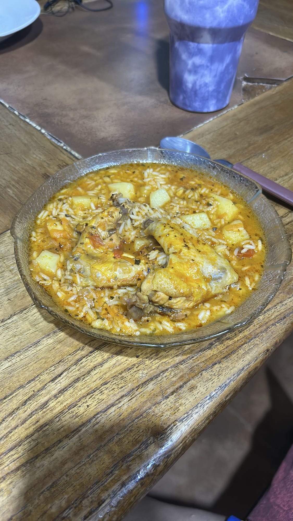 guiso de pollo con arroz