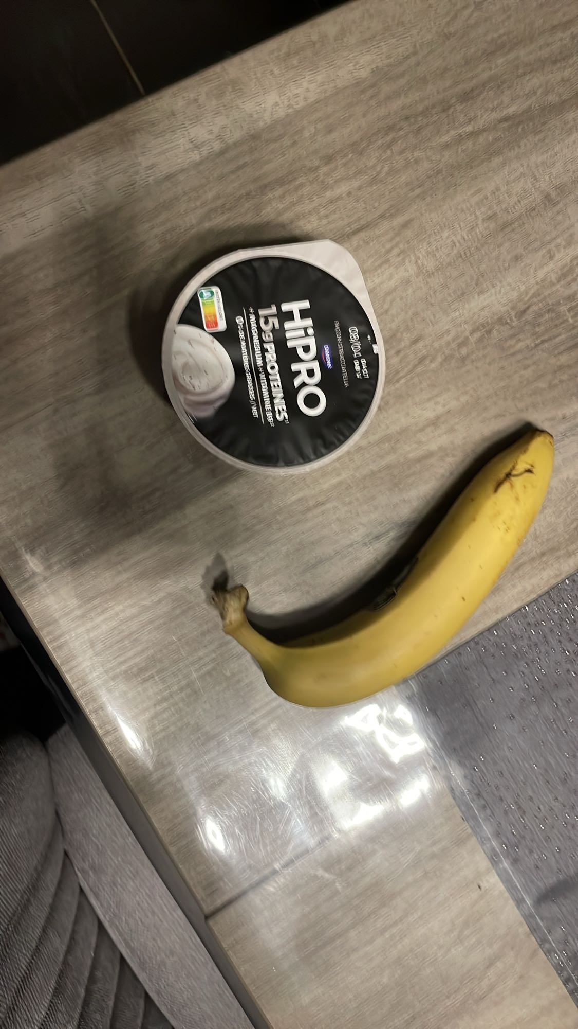 Yaourt protéiné et banane