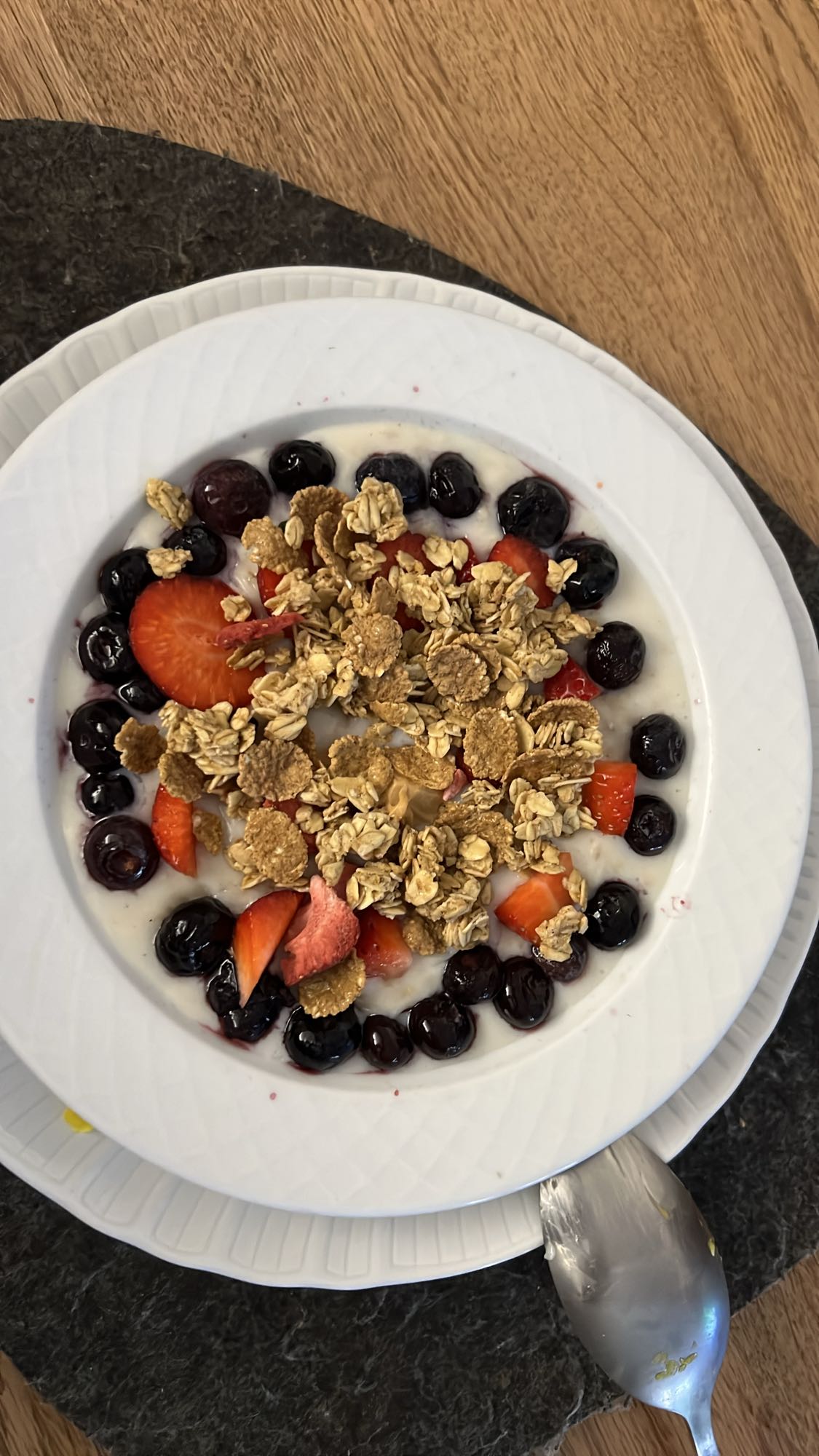 Yoğurtlu meyveli granola