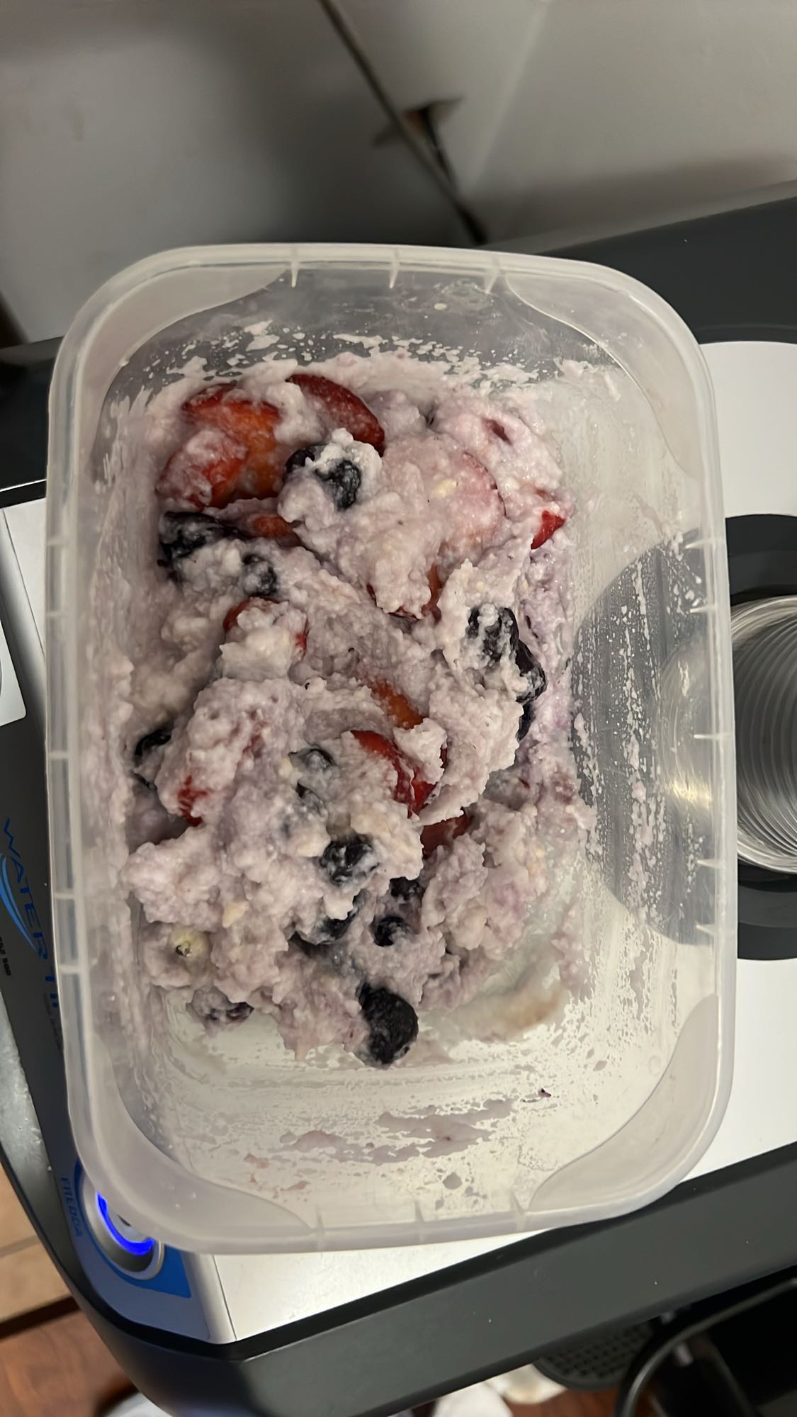 Cottage cheese fruit bowl