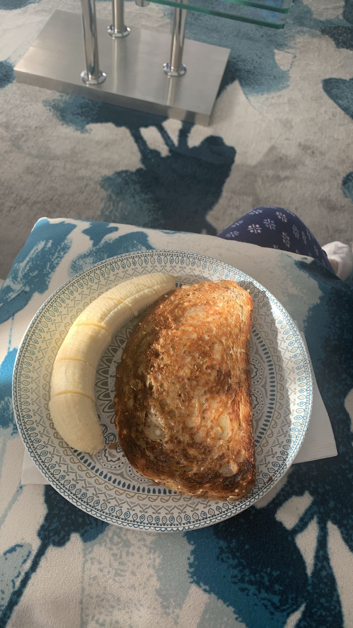 Toast et banane
