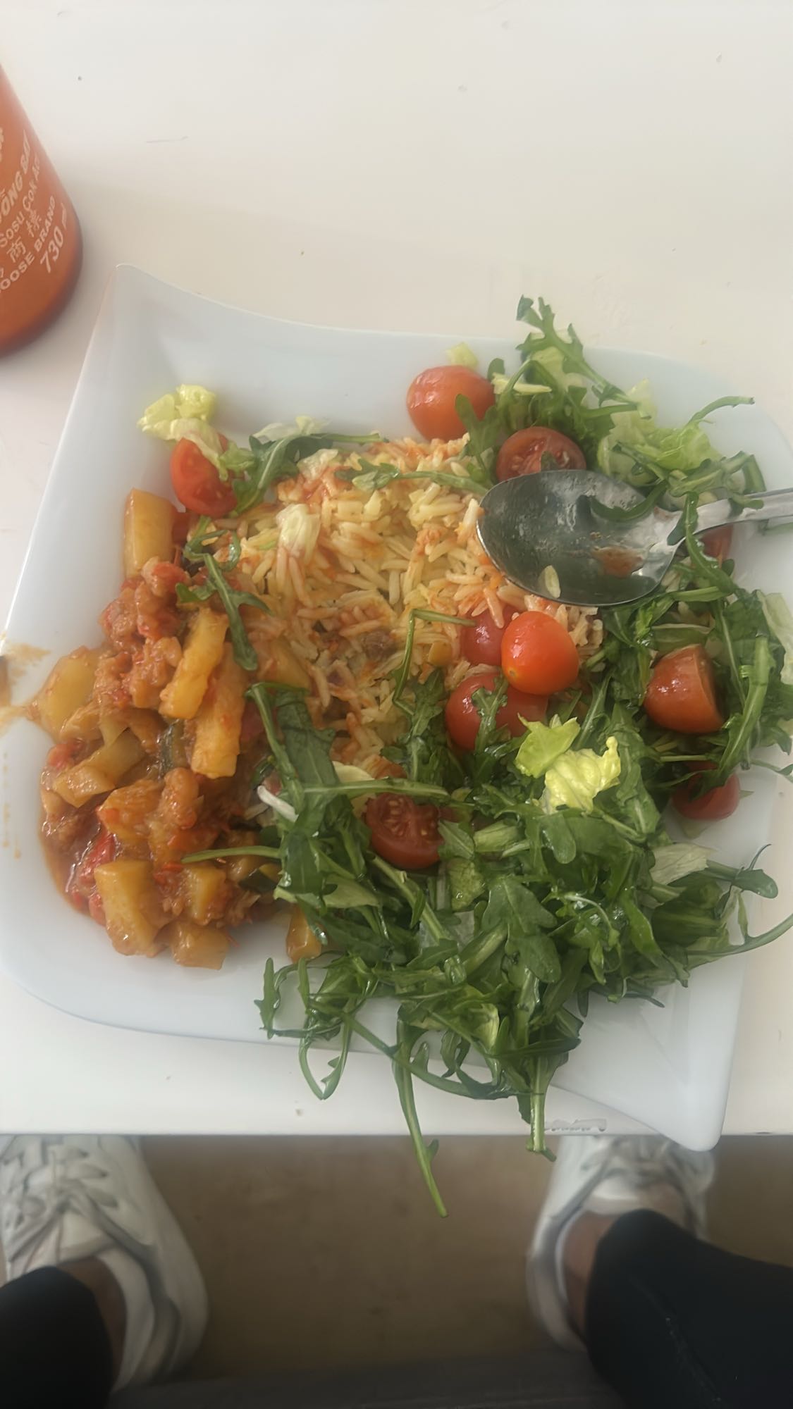 Pilav ve Sebzeli Salata