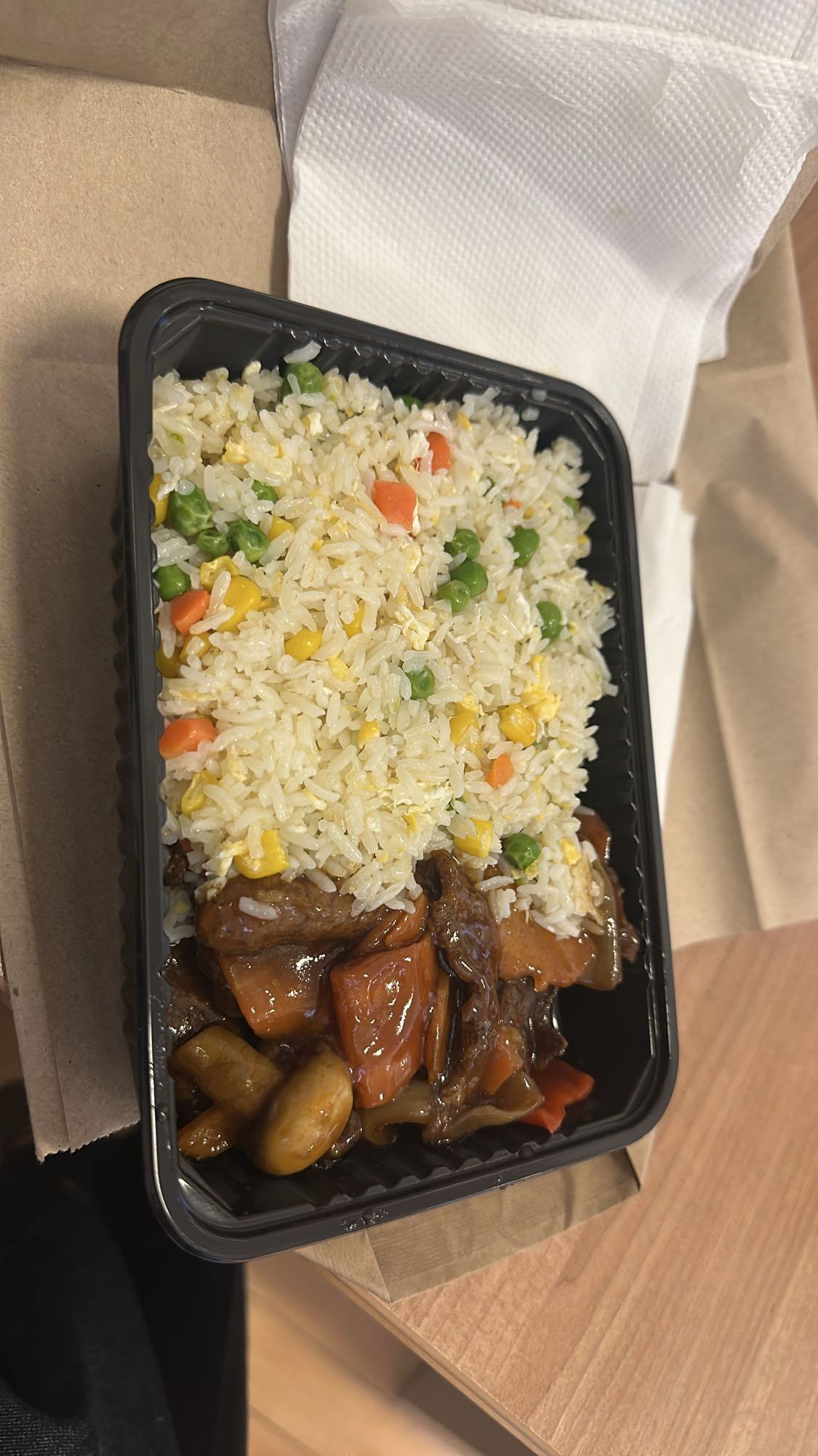 Fried Rice with Beef Stir Fry