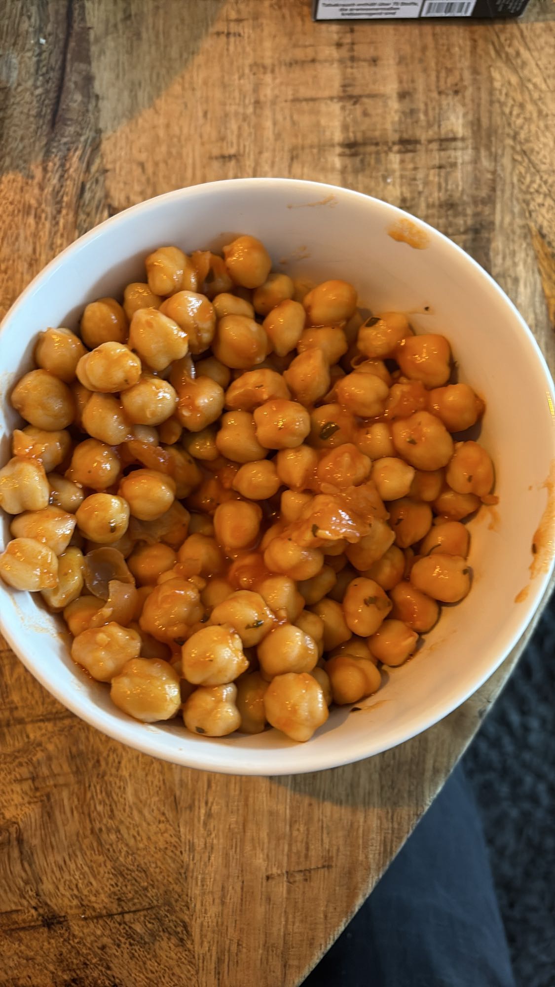 Kikkererwten in tomatensaus