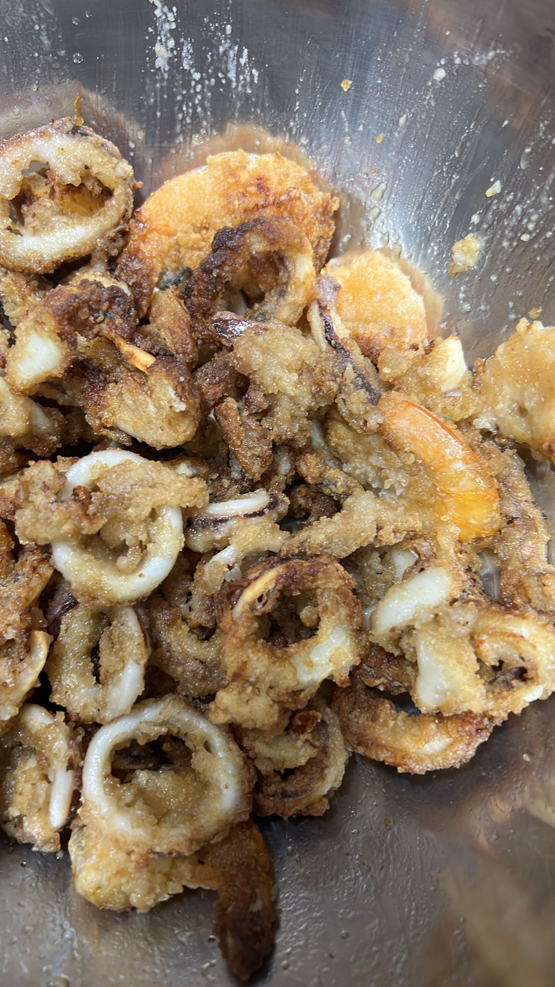 Calamar pane prăjit