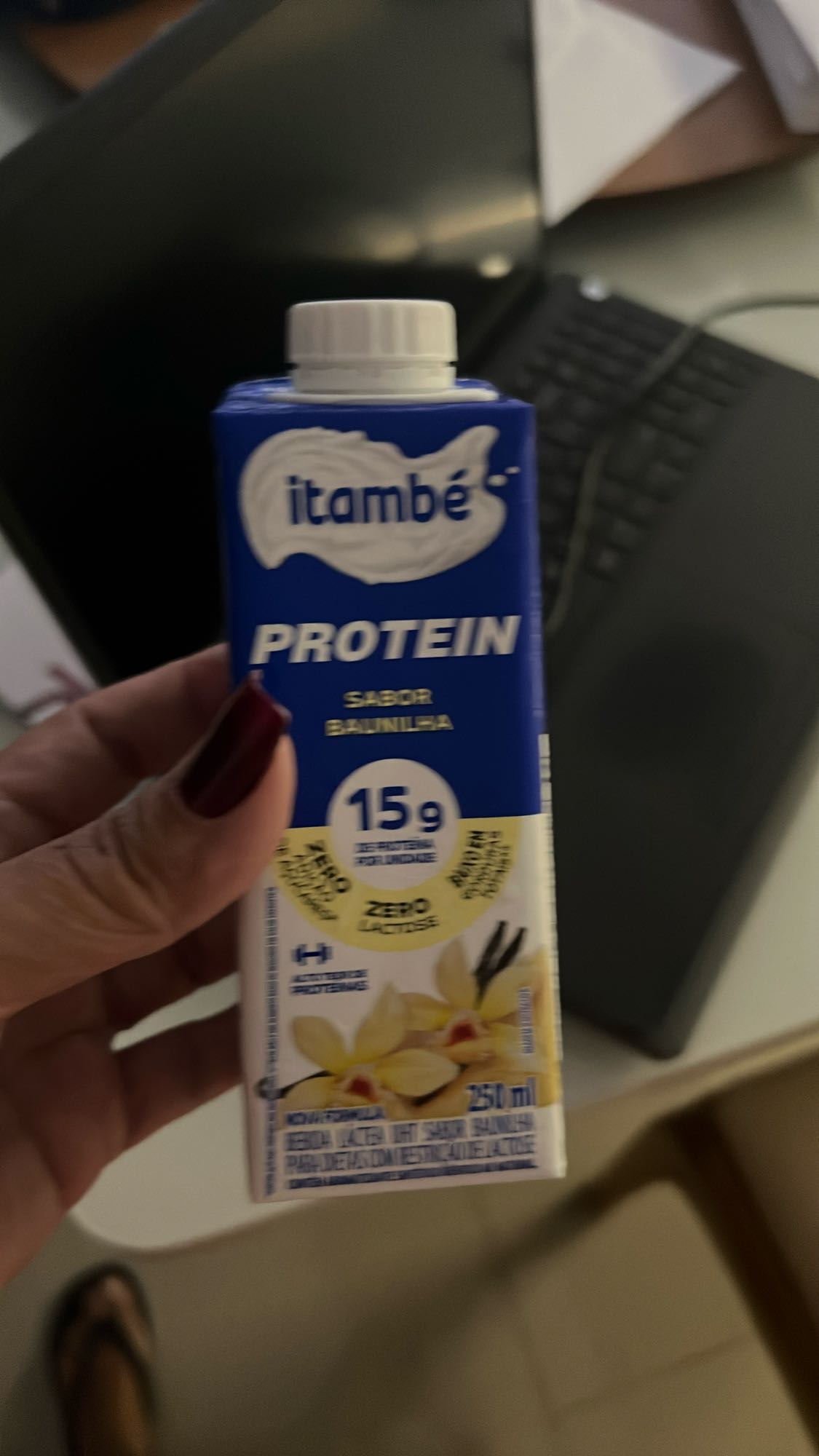 Bebida proteica baunilha