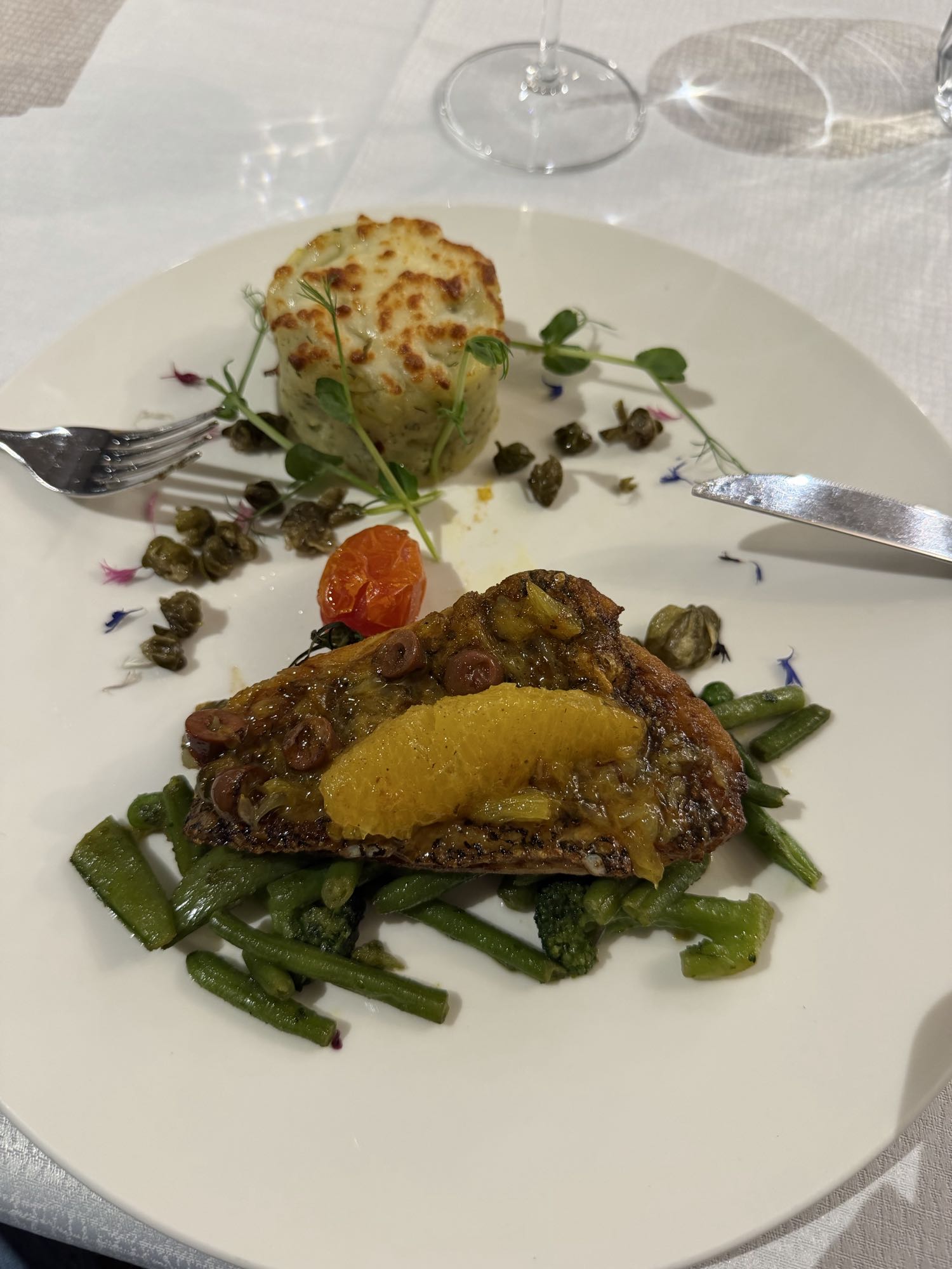 Balık ve sebzeli gratin