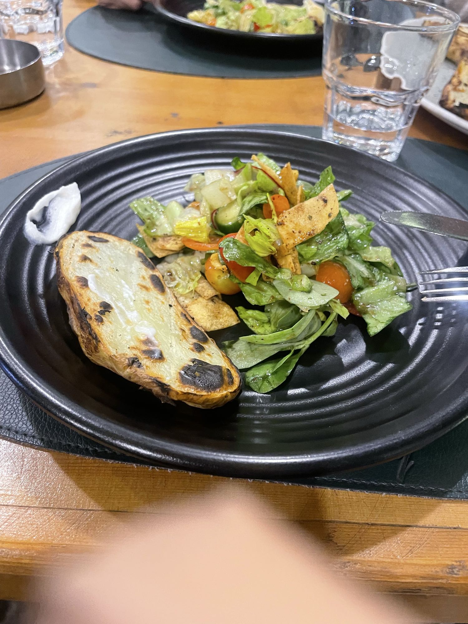 Salad with Toasted Bread