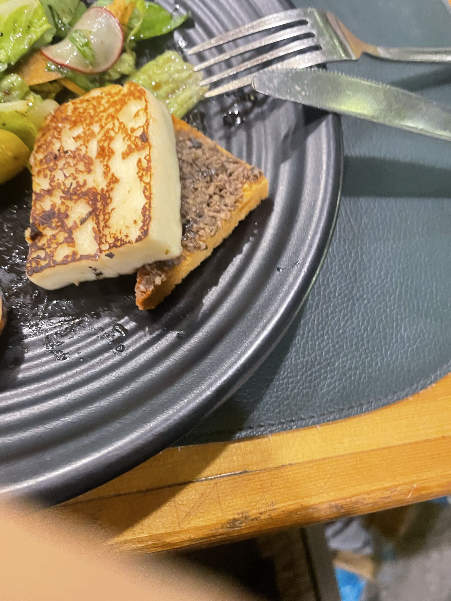 Grilled cheese salad toast