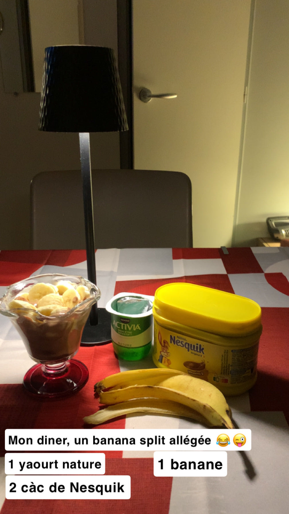 Banana split allégé