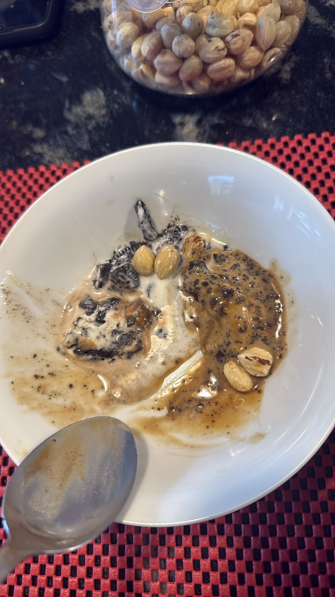 Nutty coffee dessert