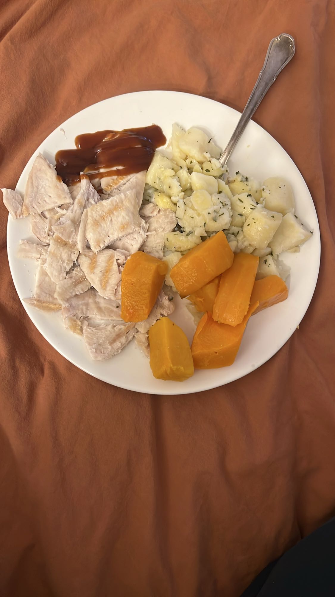 Індичка з гарбузом і ньокі